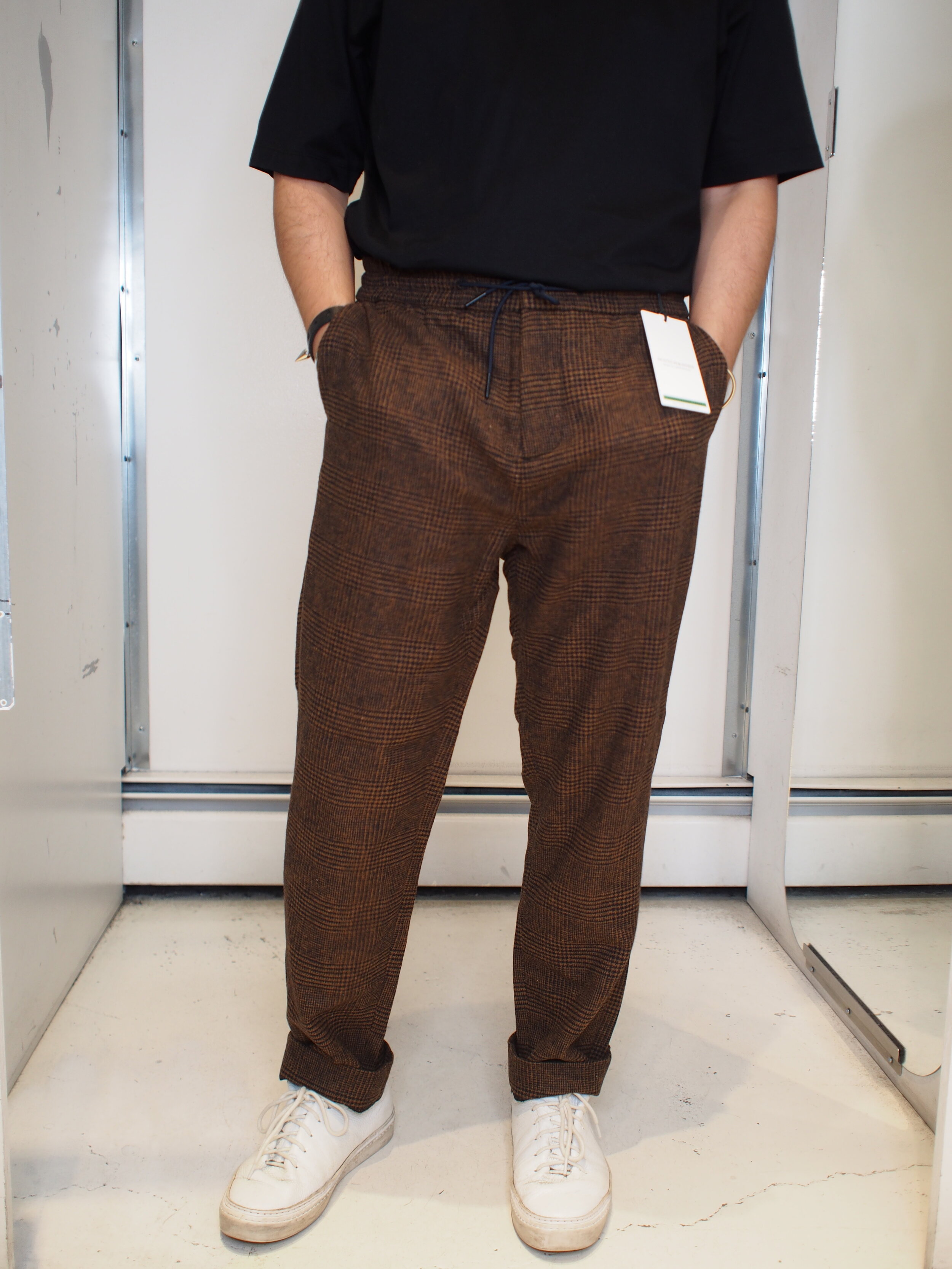 Scotch & Soda FAVE regular tapered joggers with subtle check