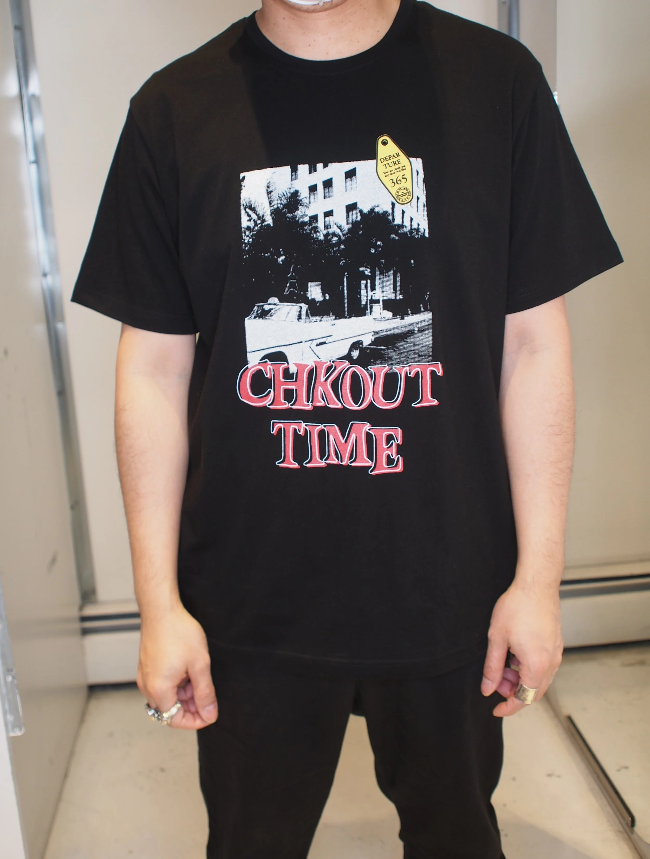 Tee Library Check Out Regular Fit  Supima Cotton T-shirt - Black