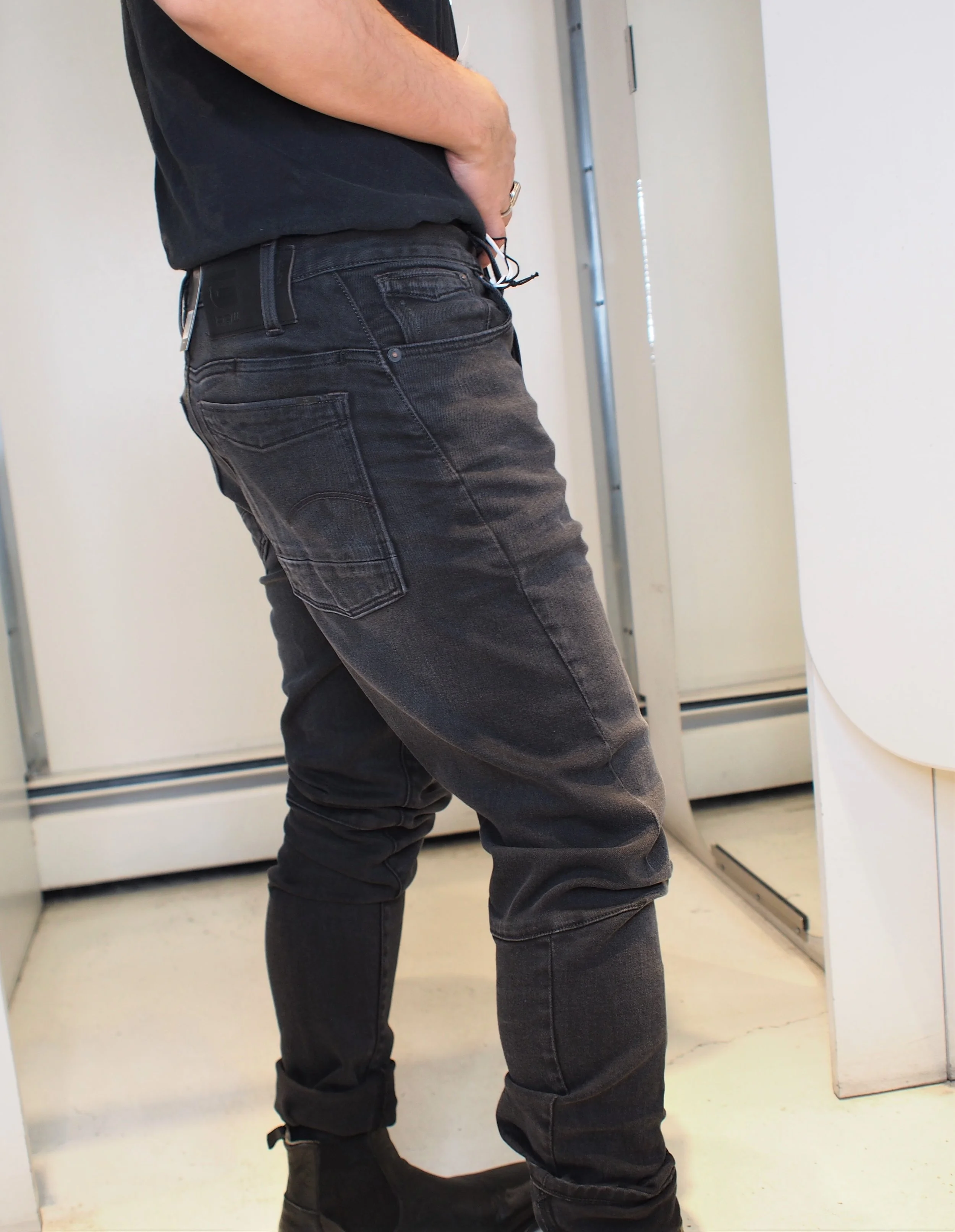 G-Star Raw Scutar 3D Slim Tapered Jeans - Worn in Black Onyx