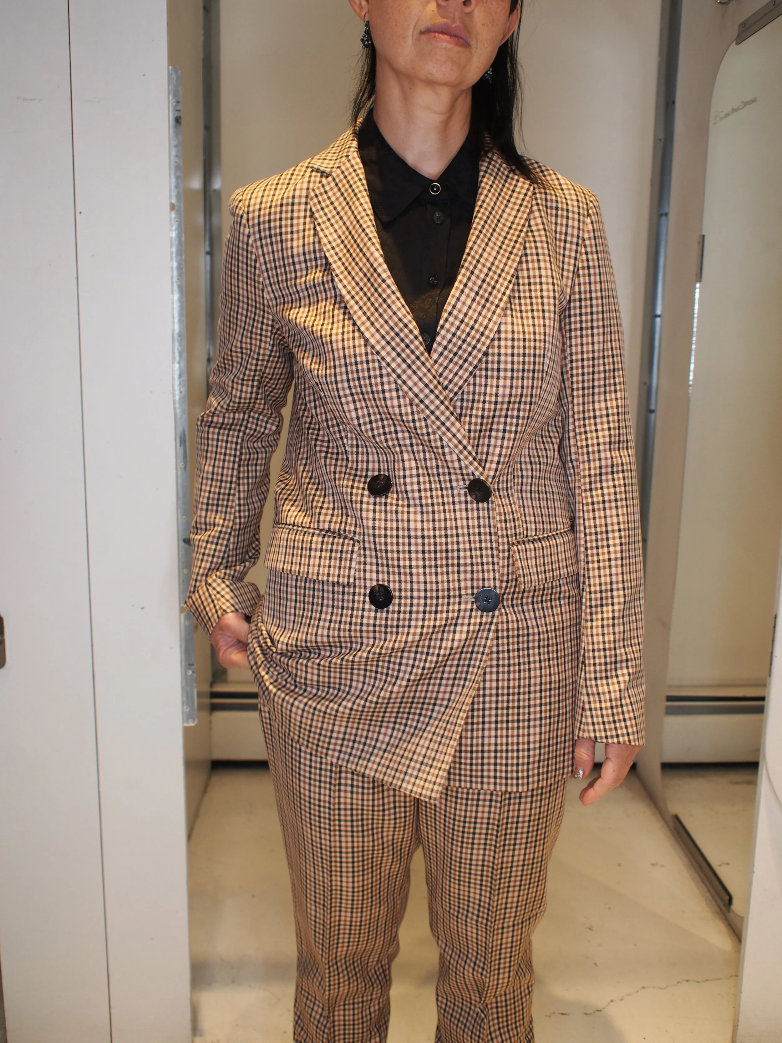 Maison Scotch Soda double breasted tailored blazer in yarn dyed check —  GLOBAL ATOMIC DESIGNS