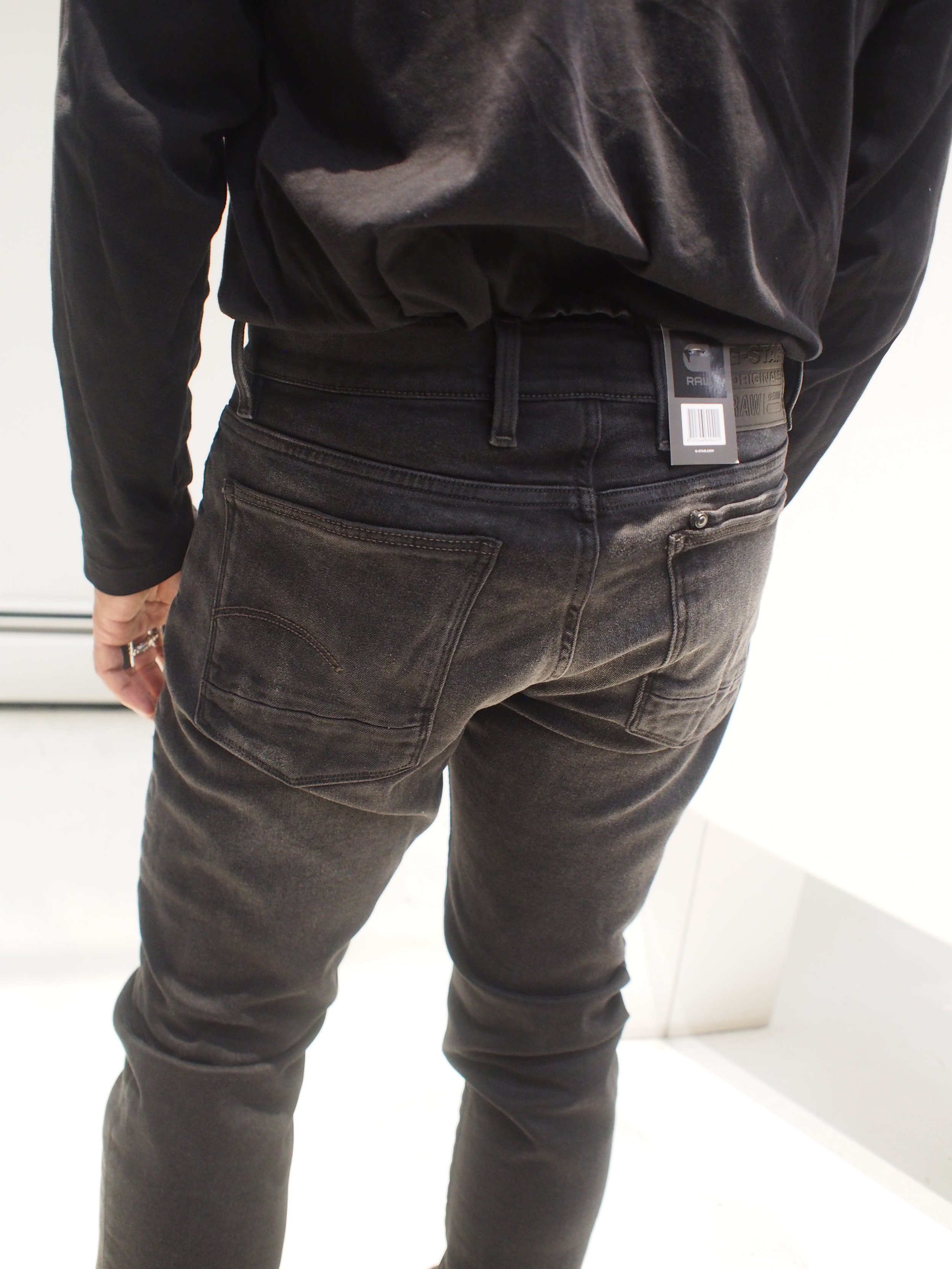 G-Star Raw Lancet Skinny Jeans — in - global inc atomic designs Onyx Worn Superstretch Black
