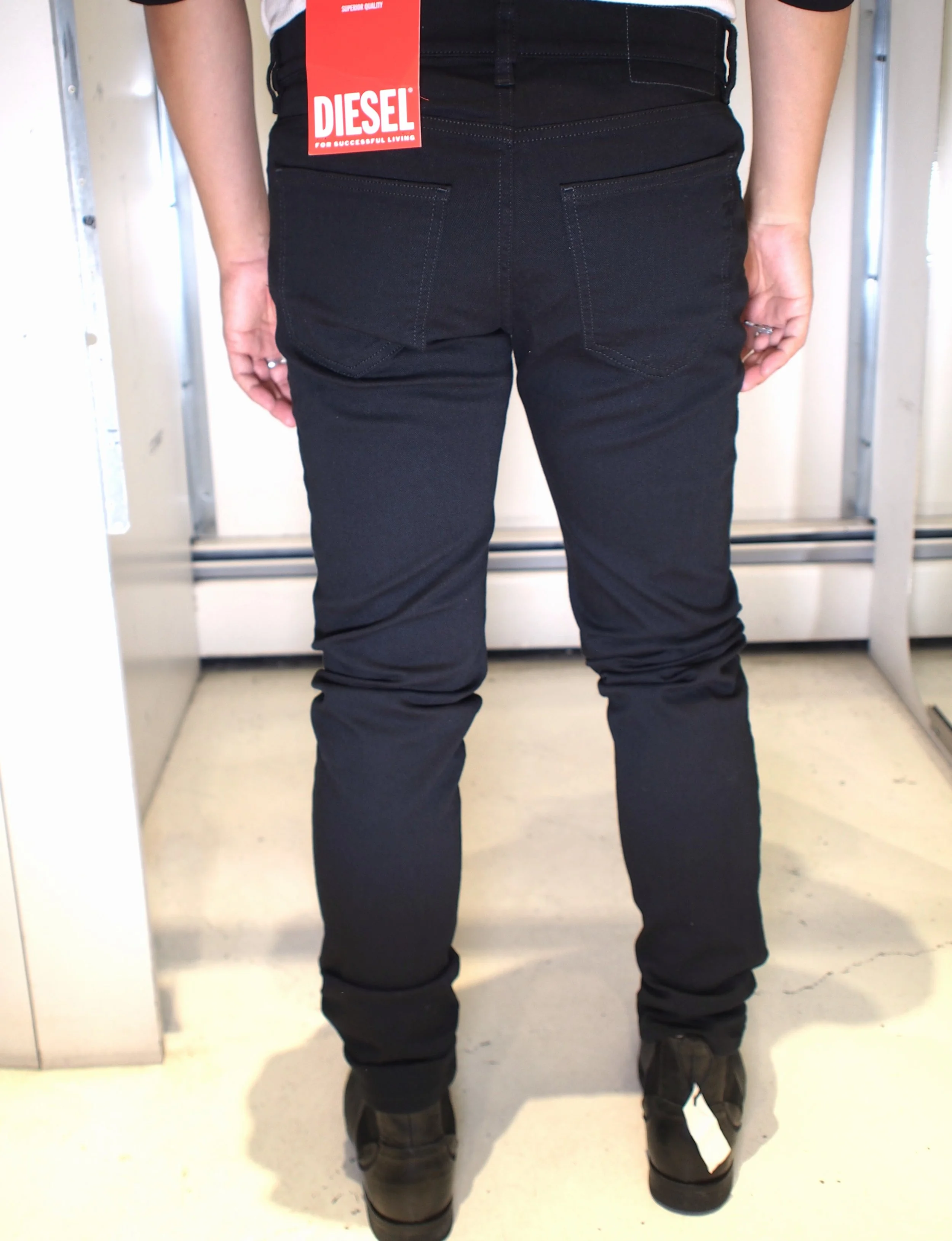 Diesel D-Chino-Work Black Wash Tapered Chino 31