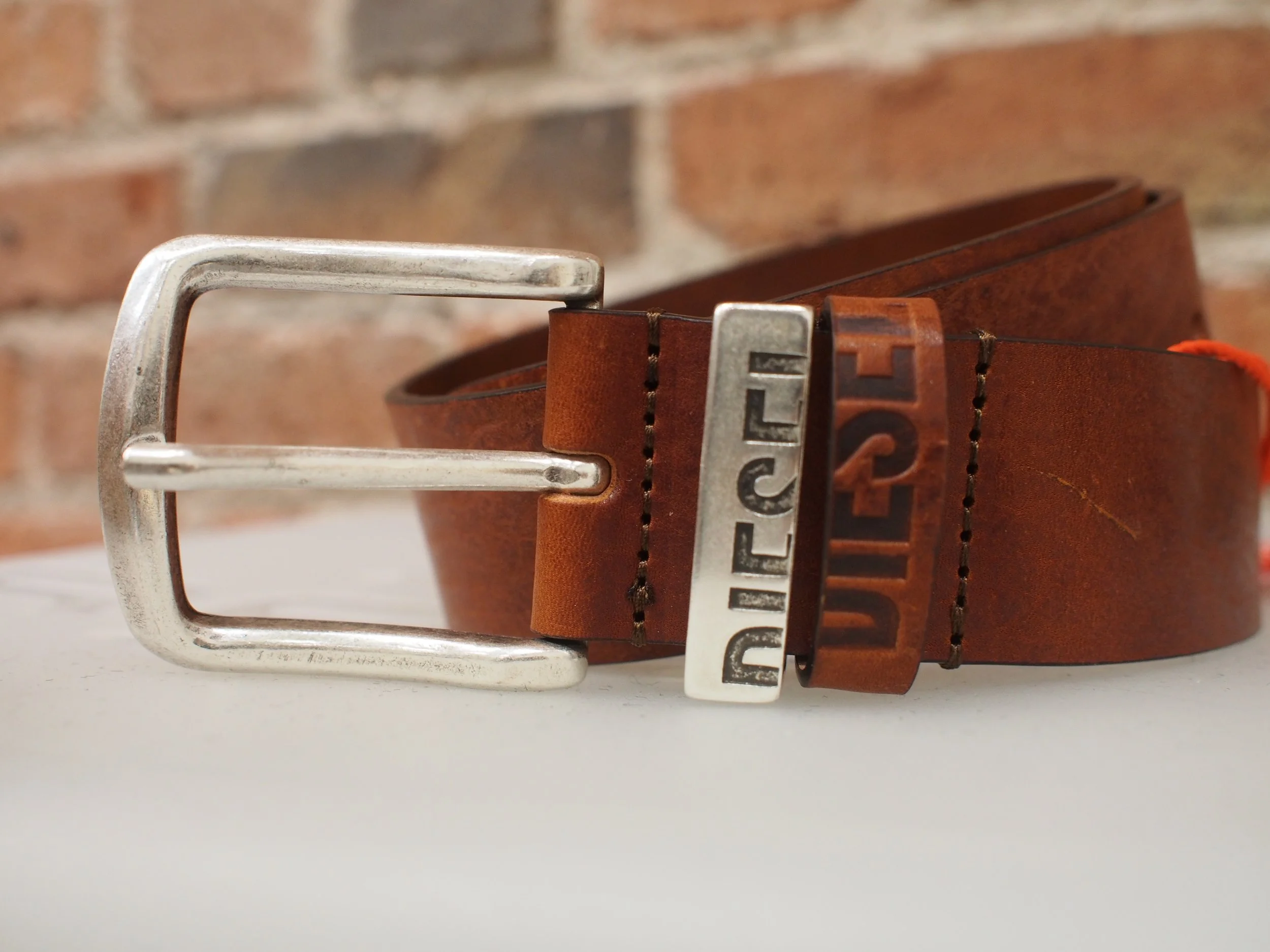 Brown Leather Diesel belt Diesel  main image 3