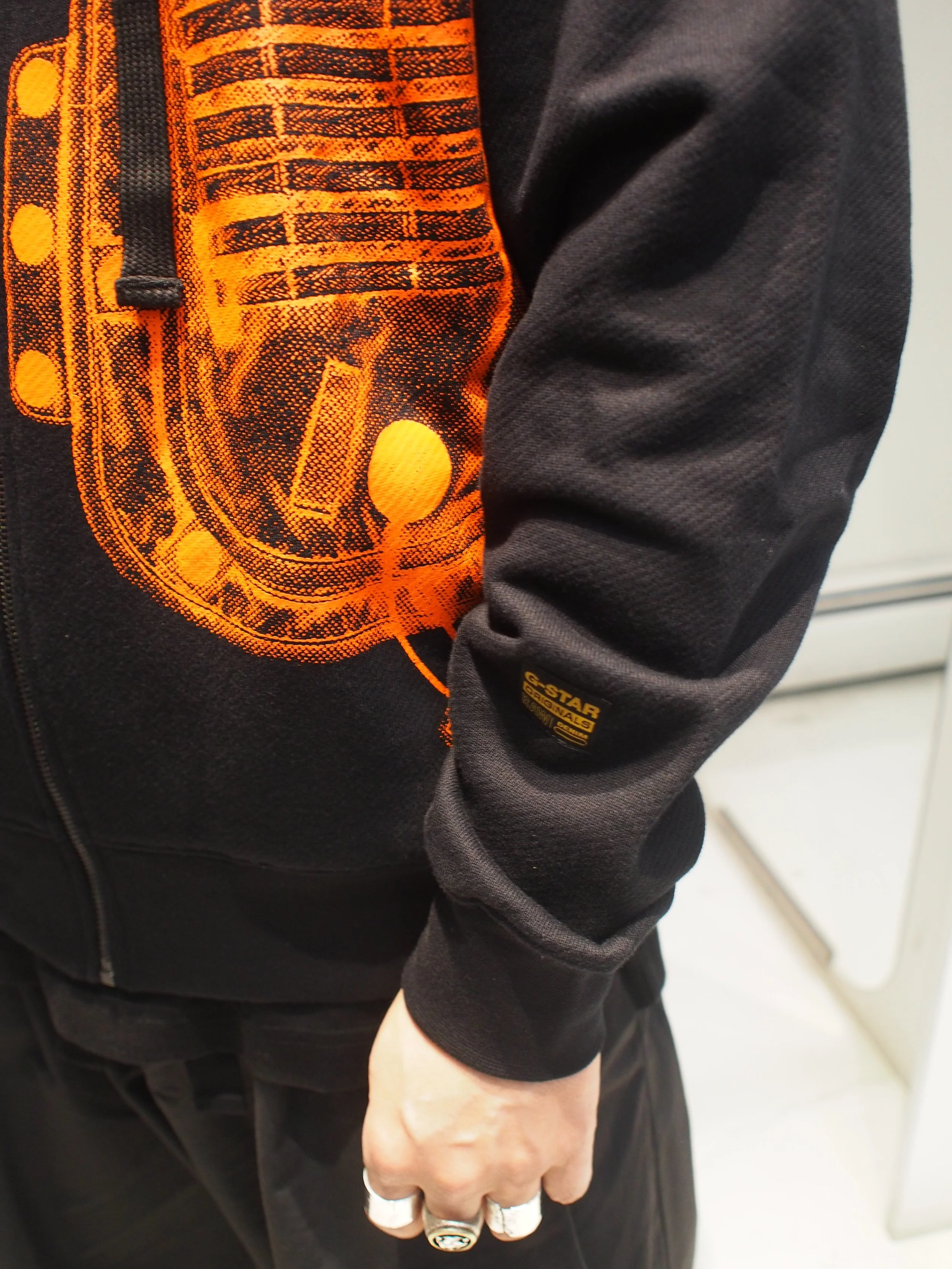 G-Star Raw Archive Vest zip through hooded sweat jacket - Dark