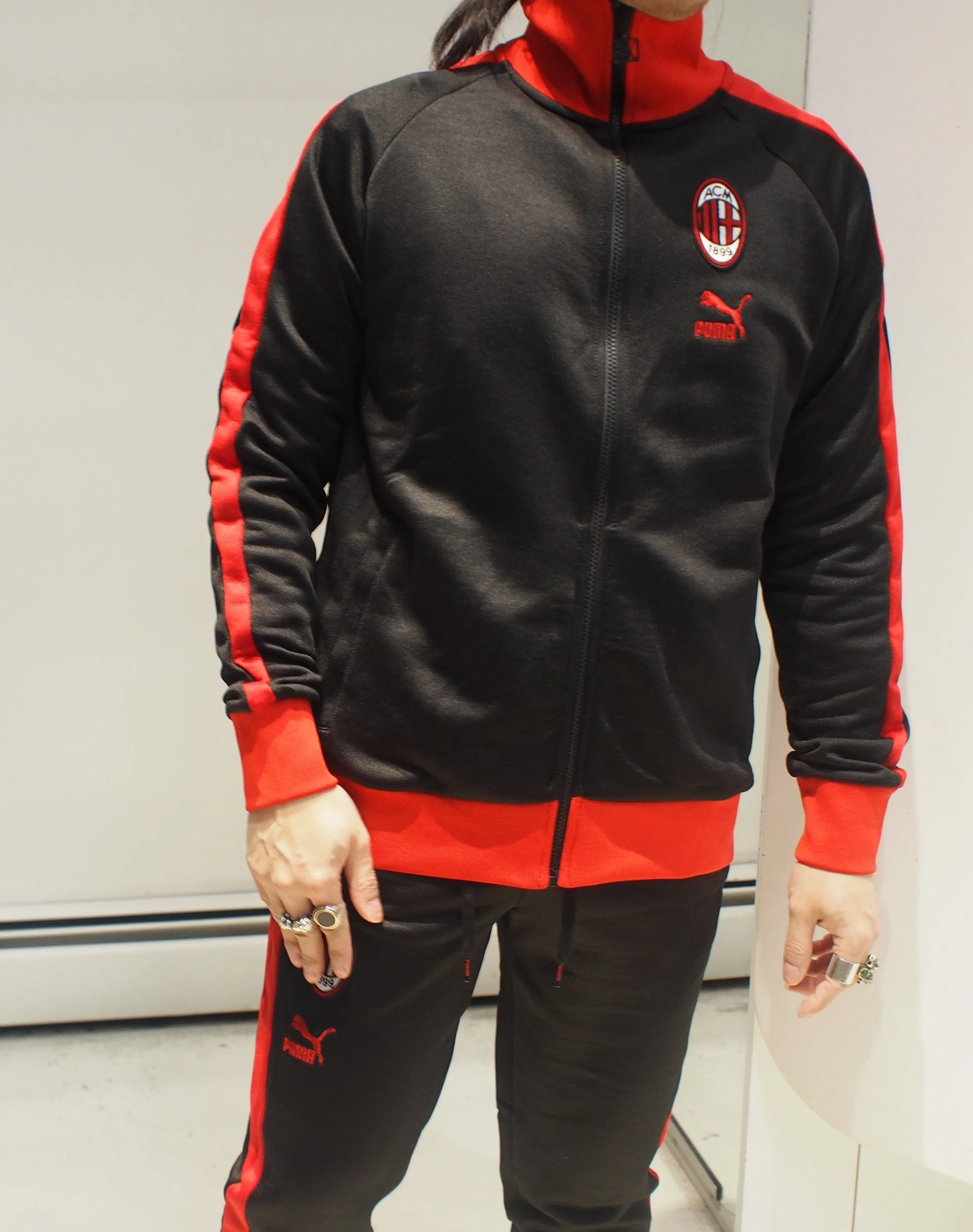 PUMA x AC Milan T7 Heritage track jacket (co-ord) - Black