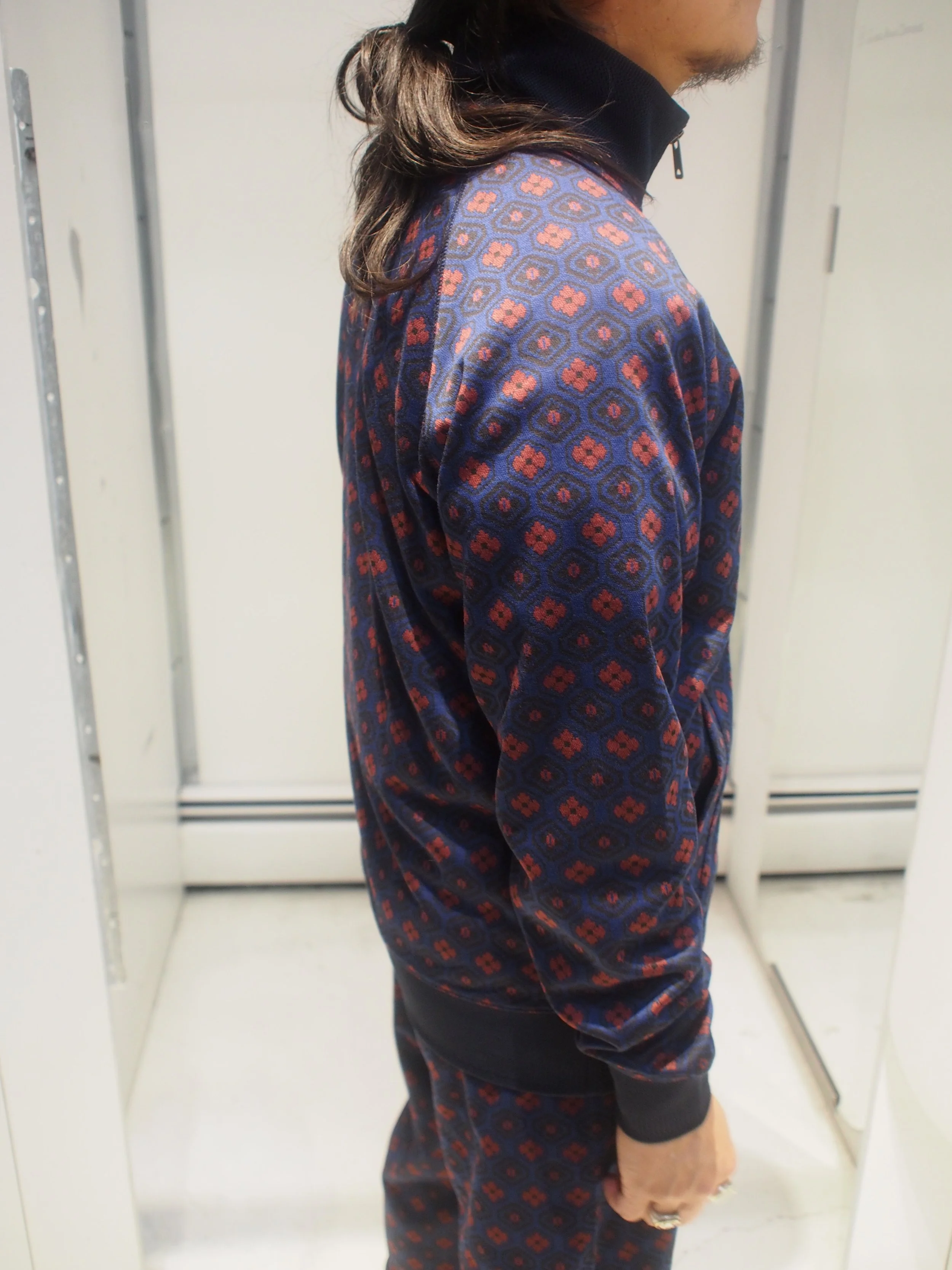 Scotch & Soda Geometric Jacquard zip through track top (co-ord