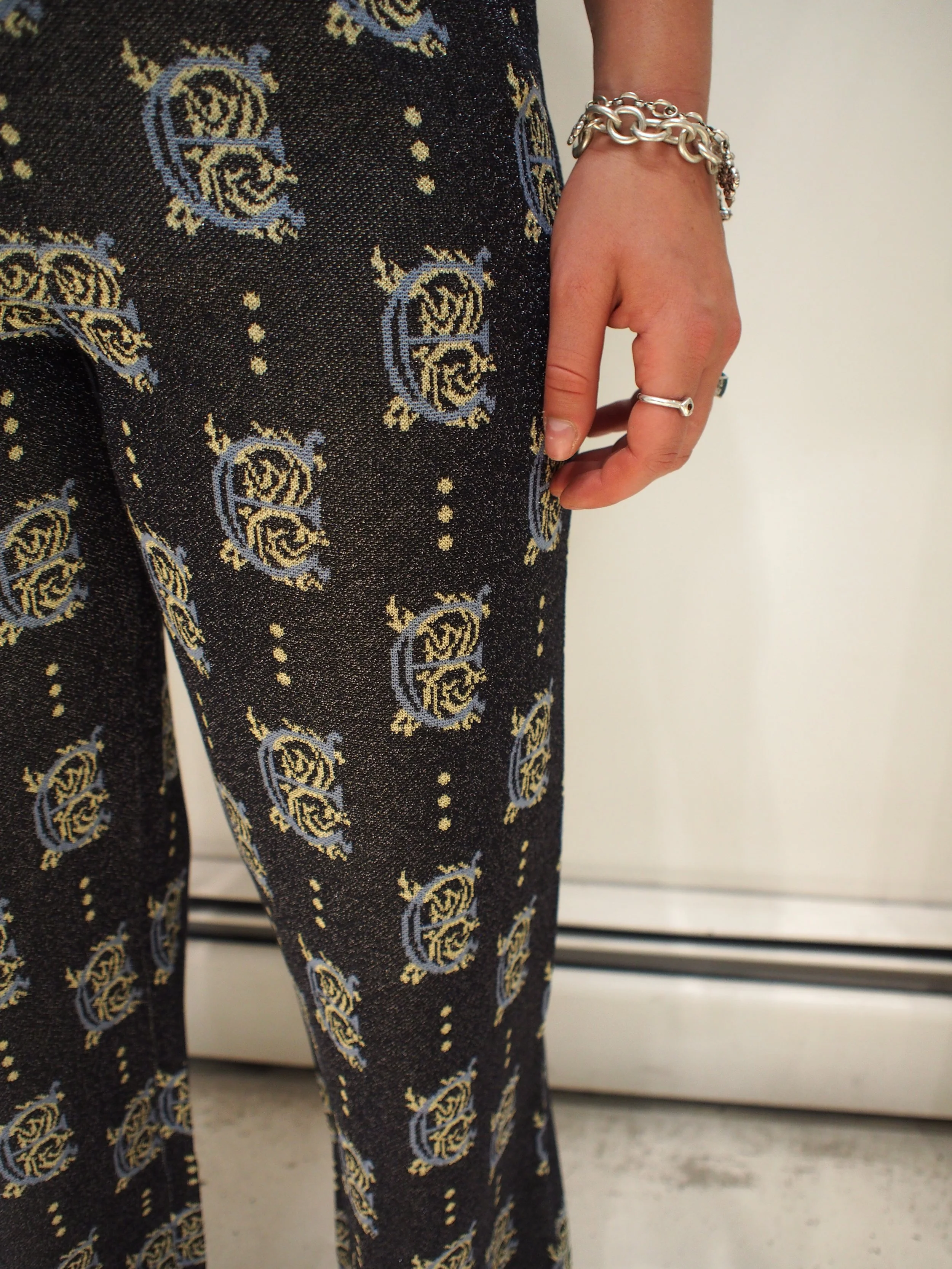 Scotch & Soda Monogram Jacquard Knitted top and matching pants