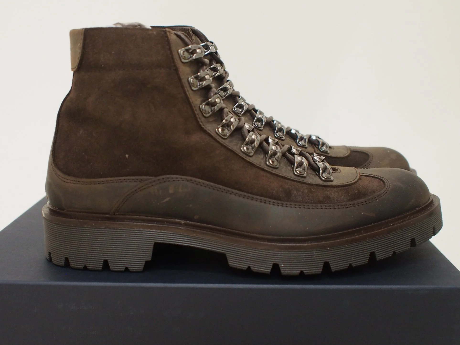 Good Man Brand Suede & Leather Hiking Boots - Moro Brown or  display picture 1