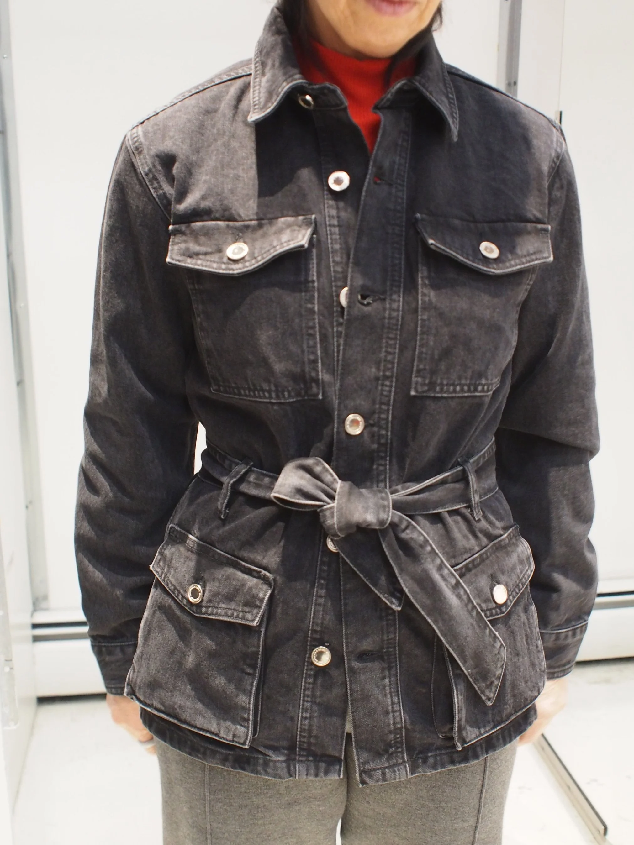 Scotch Soda Belted Workwear cargo denim jacket Black — GLOBAL ATOMIC  DESIGNS