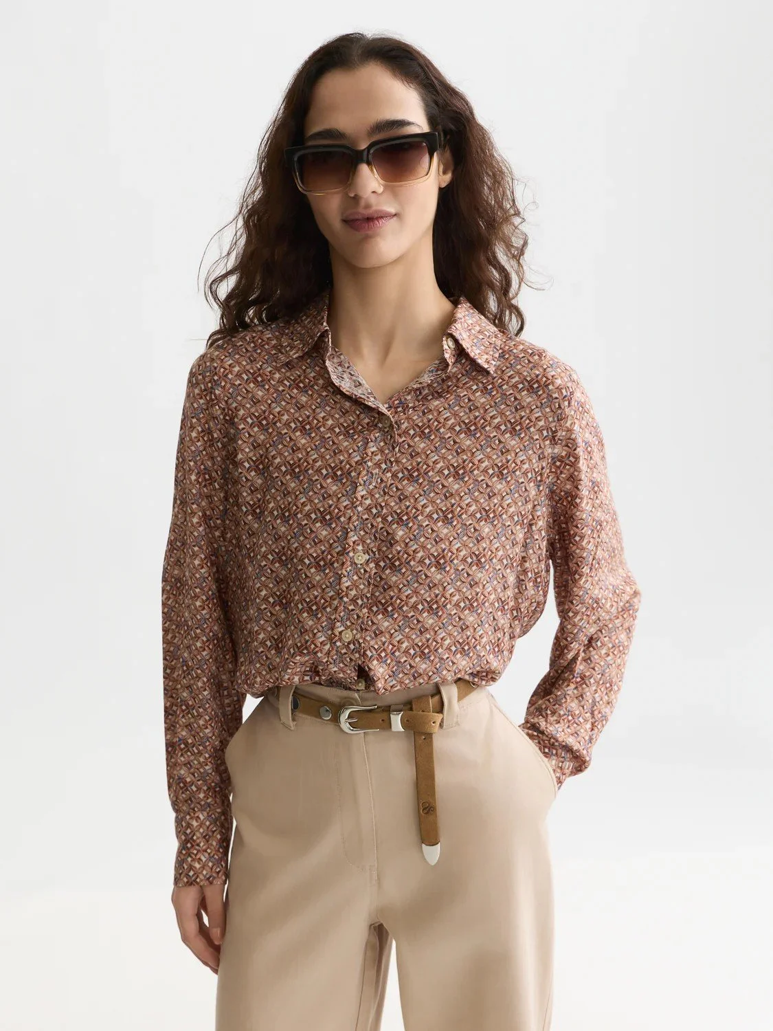 Scotch & Soda AOP relaxed fit shirt - Tiles Flower