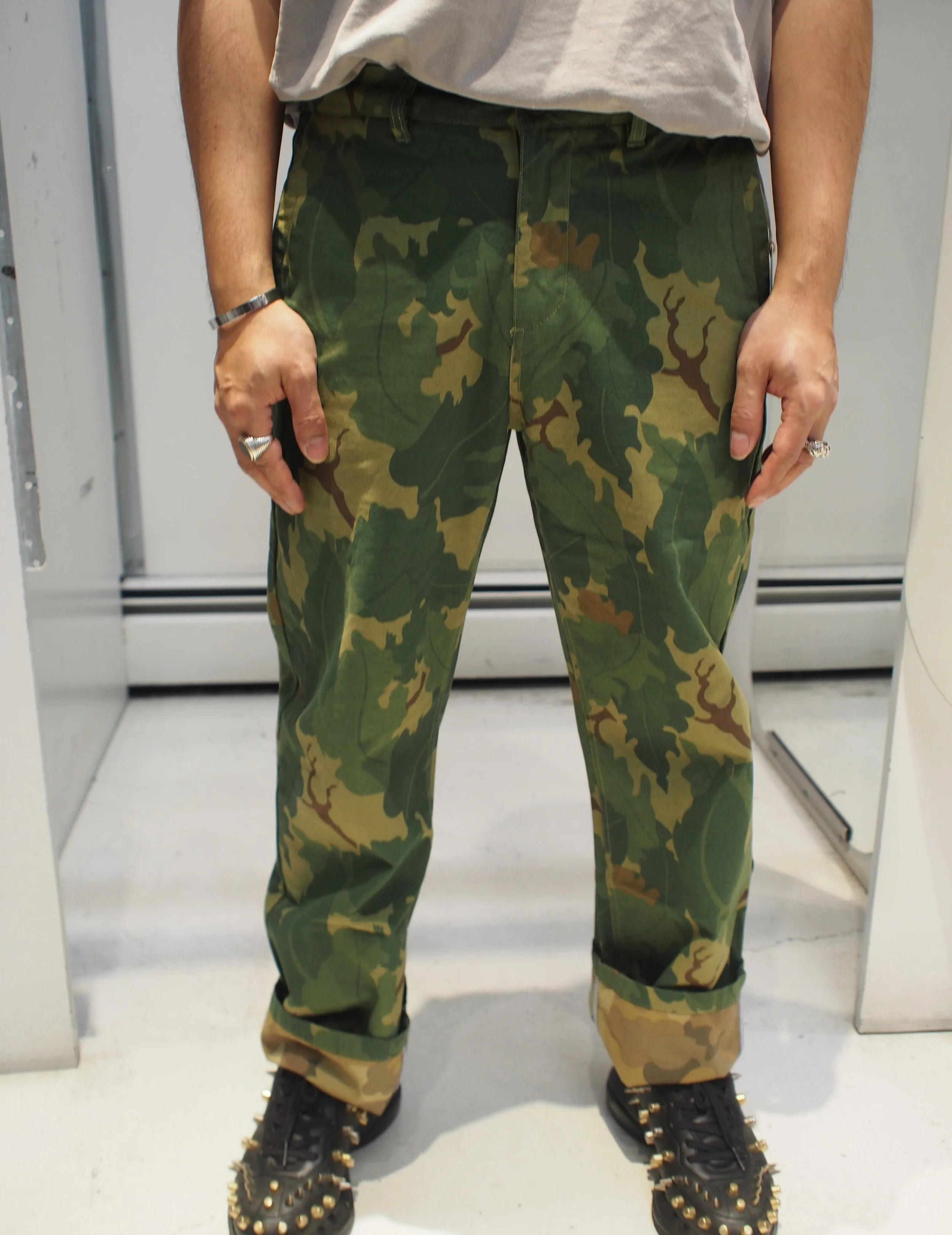 KATIN Deck Canvas Workwear straight pants - Camo AOP