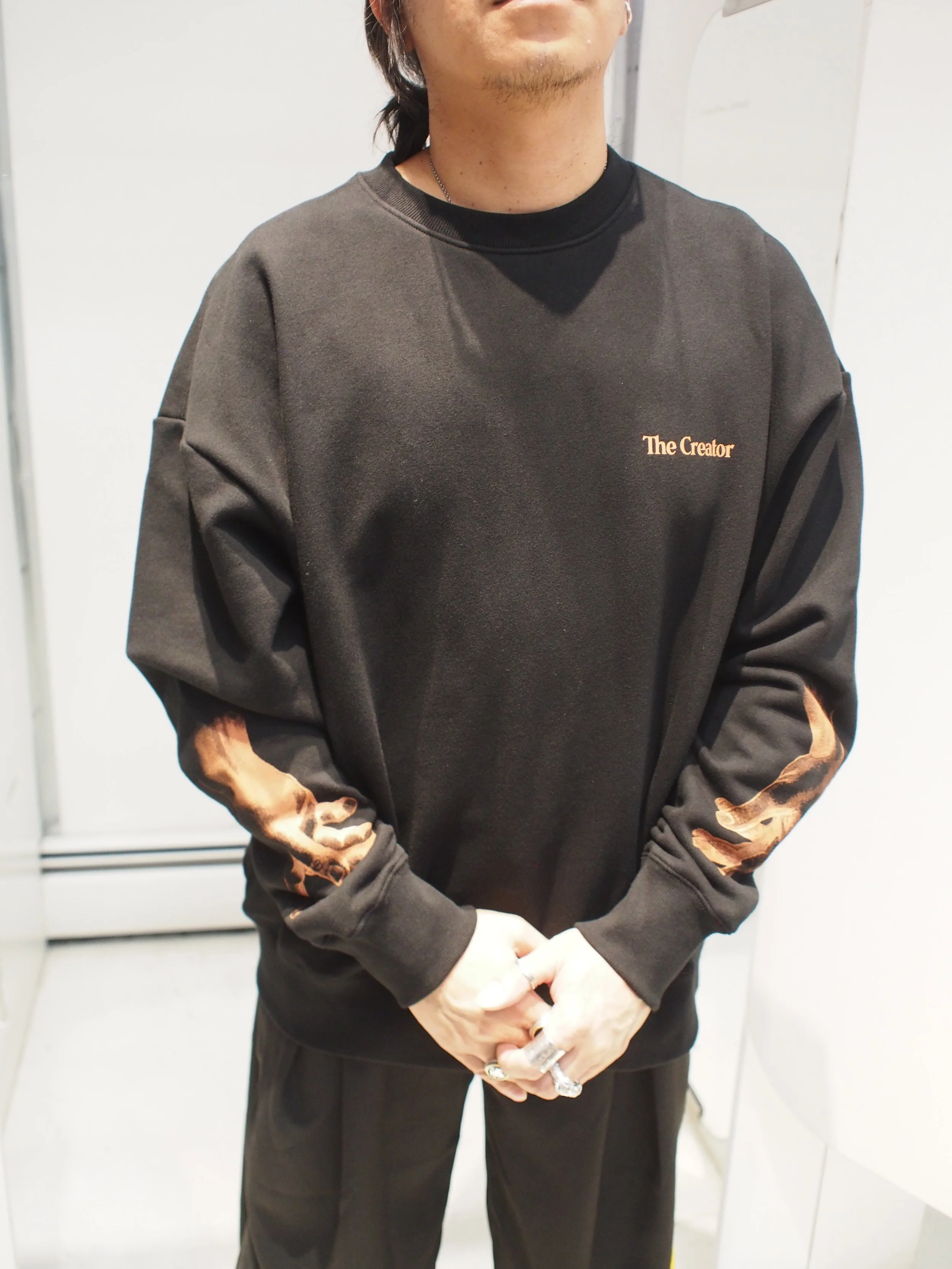 TEE LIBRARY The Creator Loose fit crew neck sweatshirt - Black