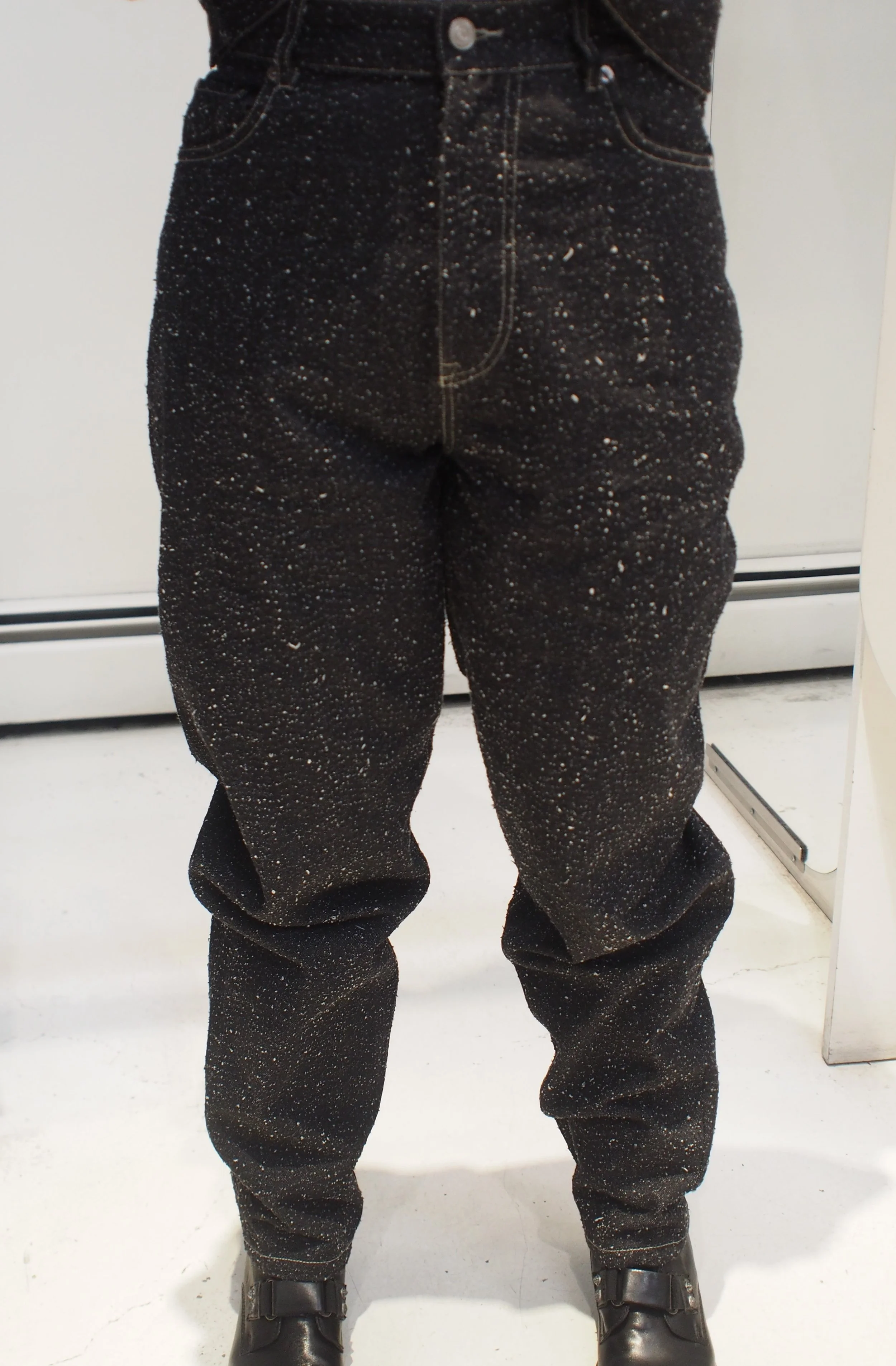 Scotch & Soda The Tide textured denim balloon jeans - Black Snow