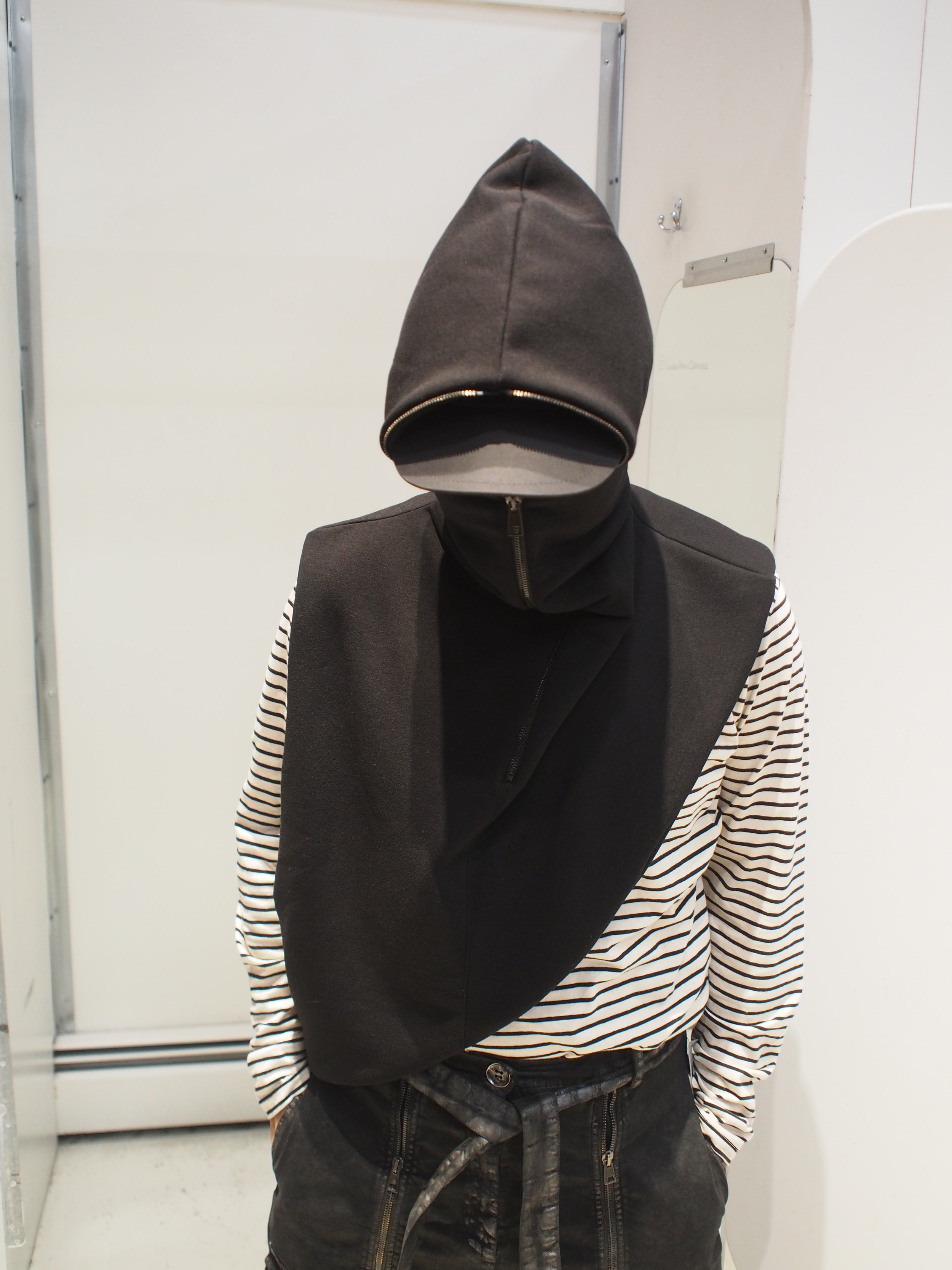 La Haine Inside Us 3M LM274 Zip HOOD BIB - Black