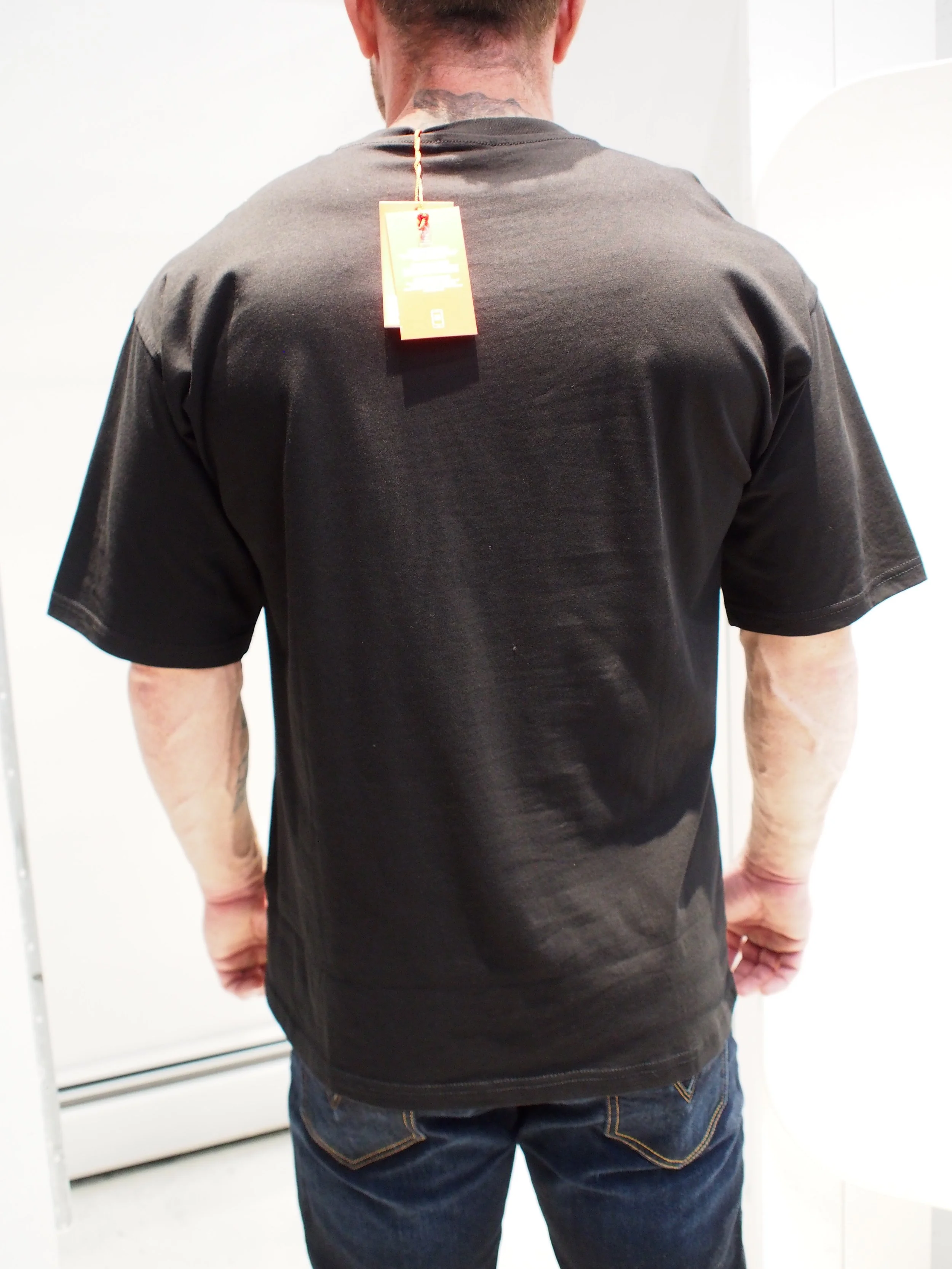DIESEL T-Boxt-Bleach relaxed fit tee with oval D logo
