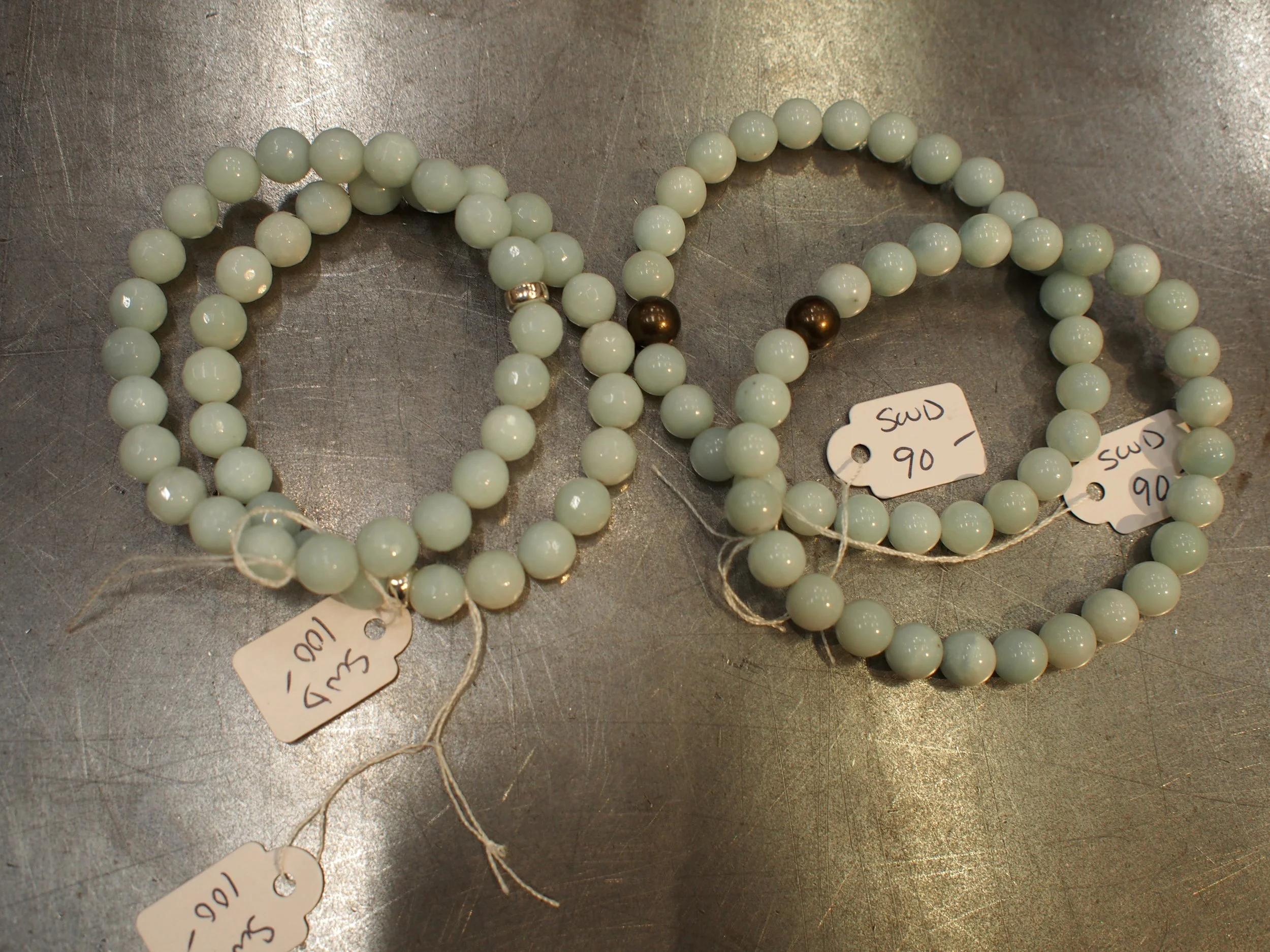 Scandinavia Wolf 6MM Amazonite beaded bracelet