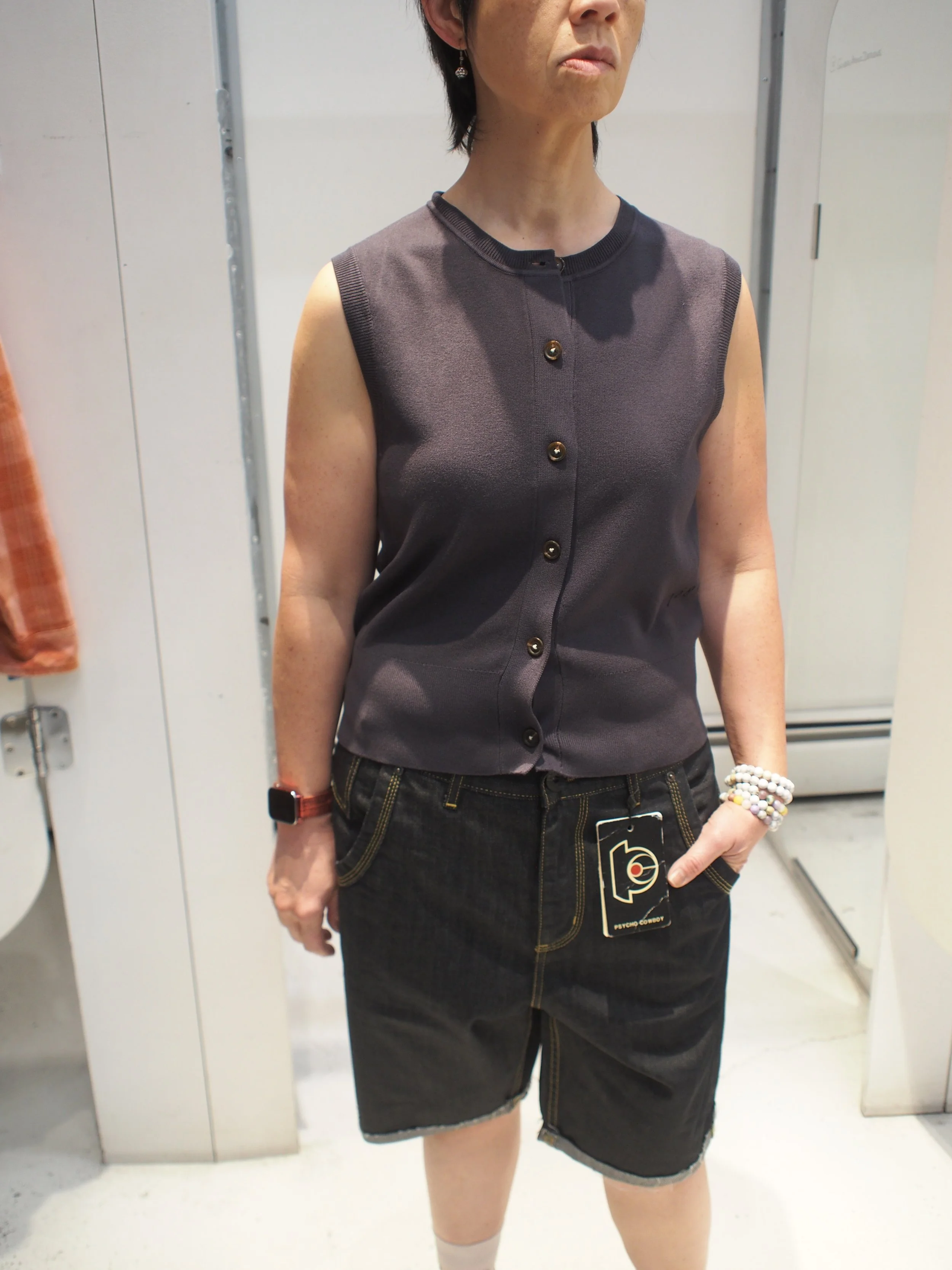 Scotch & Soda compact knitted spencer top - Charcoal Art