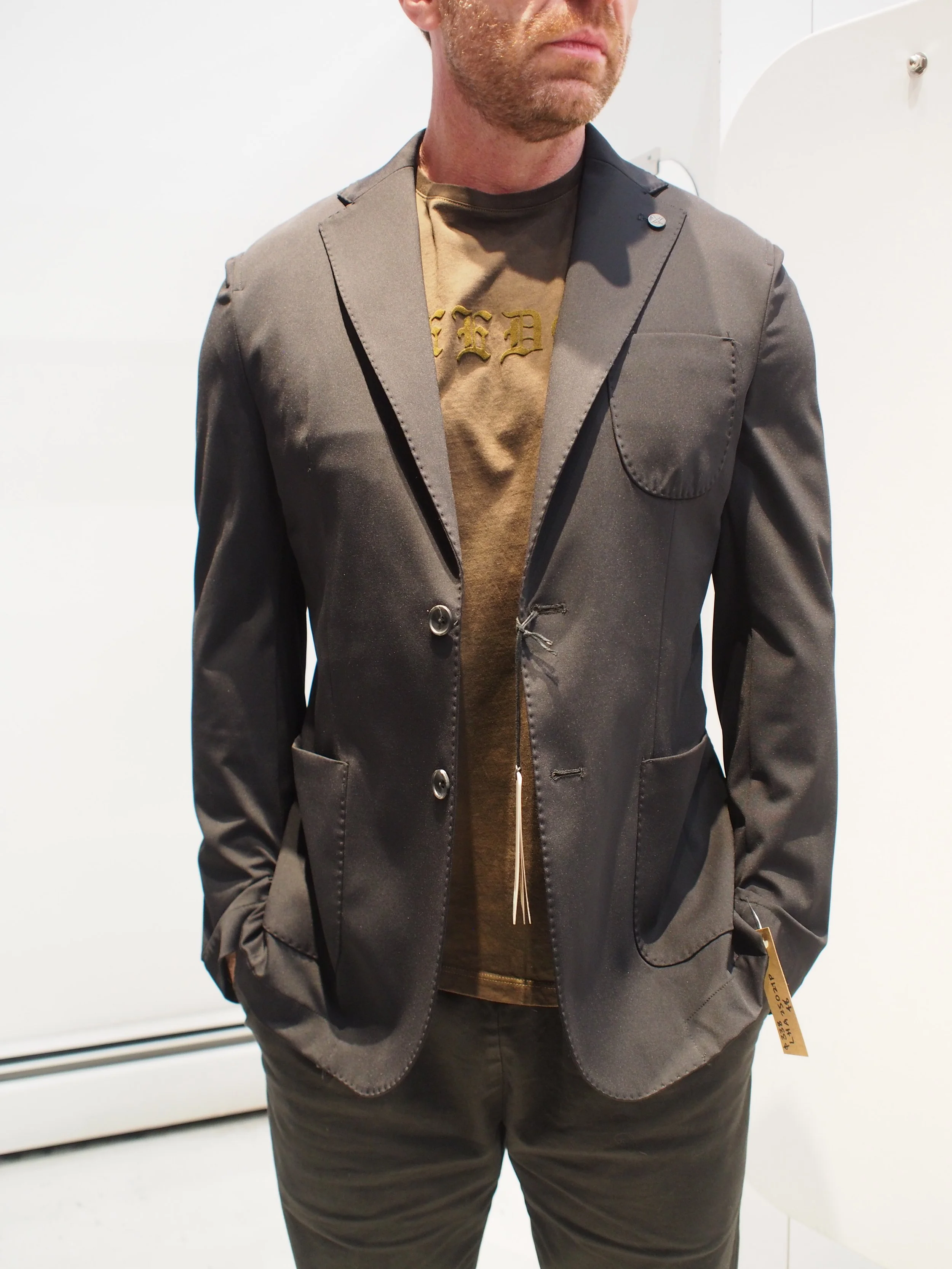 Xagon Man 1PCGPAR stretch techno slim fit blazer - Black