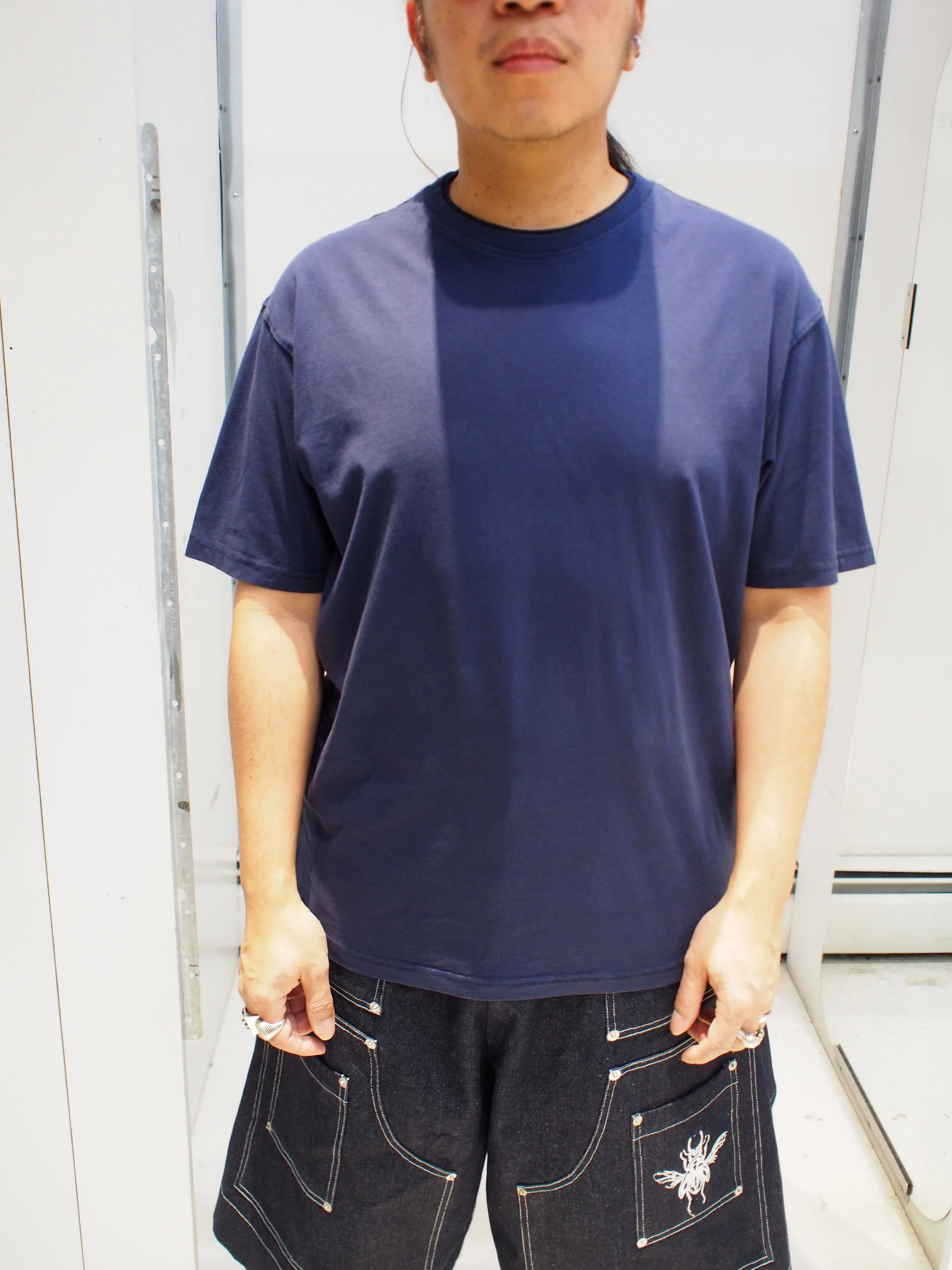 Scotch & Soda 3 Crosses garment dyed relaxed t-shirt - Pageant Blue