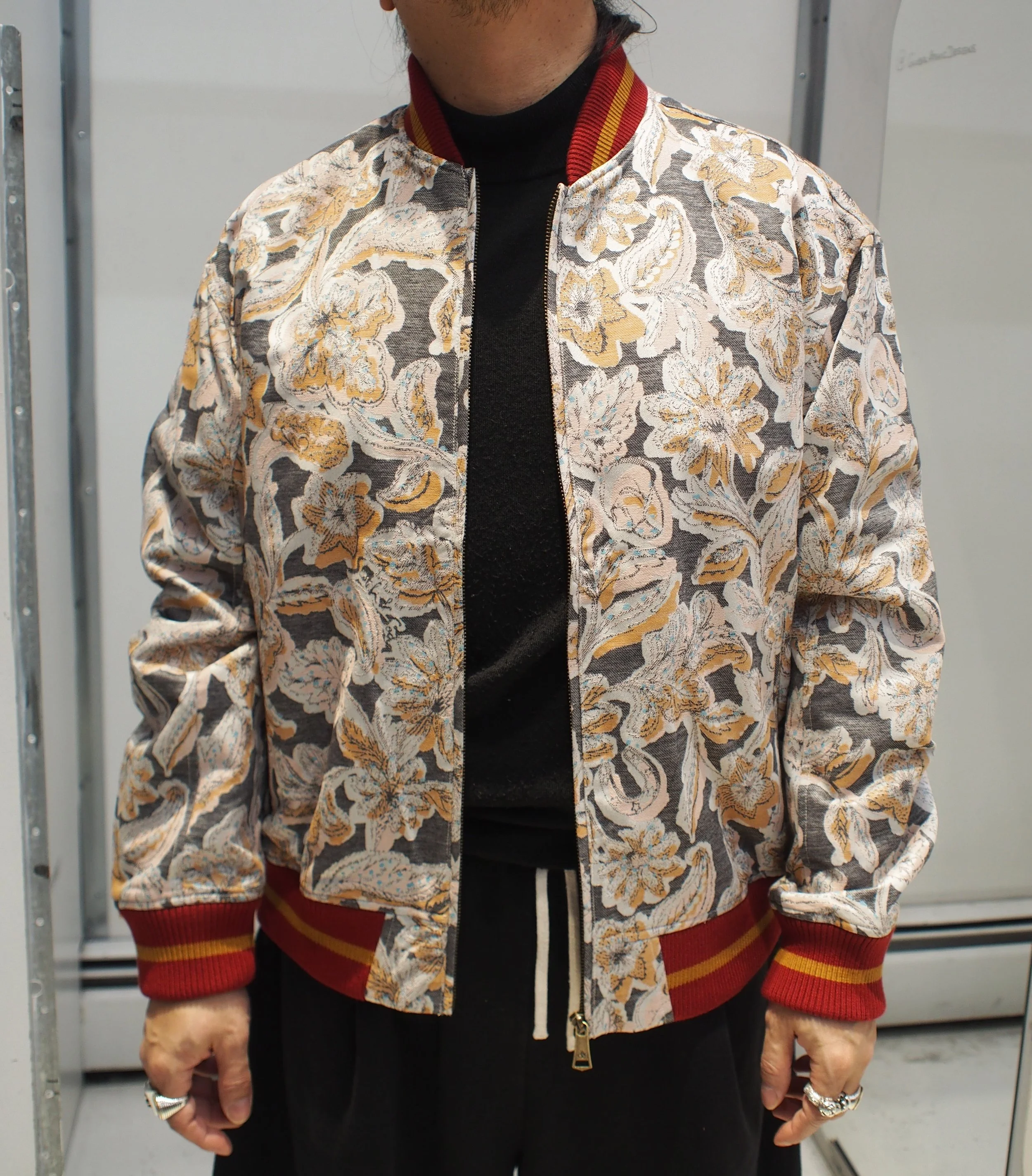 Scotch & Soda Jacquard Souvenir bomber jacket - Lucky Bandana Meteorite