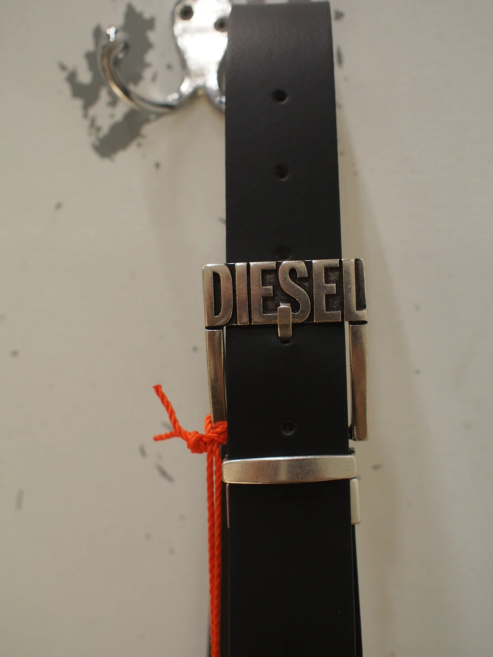 小物 Diesel belt Diesel B-Stik Leather Belt - Dark Navy — GLOBAL ATOMIC