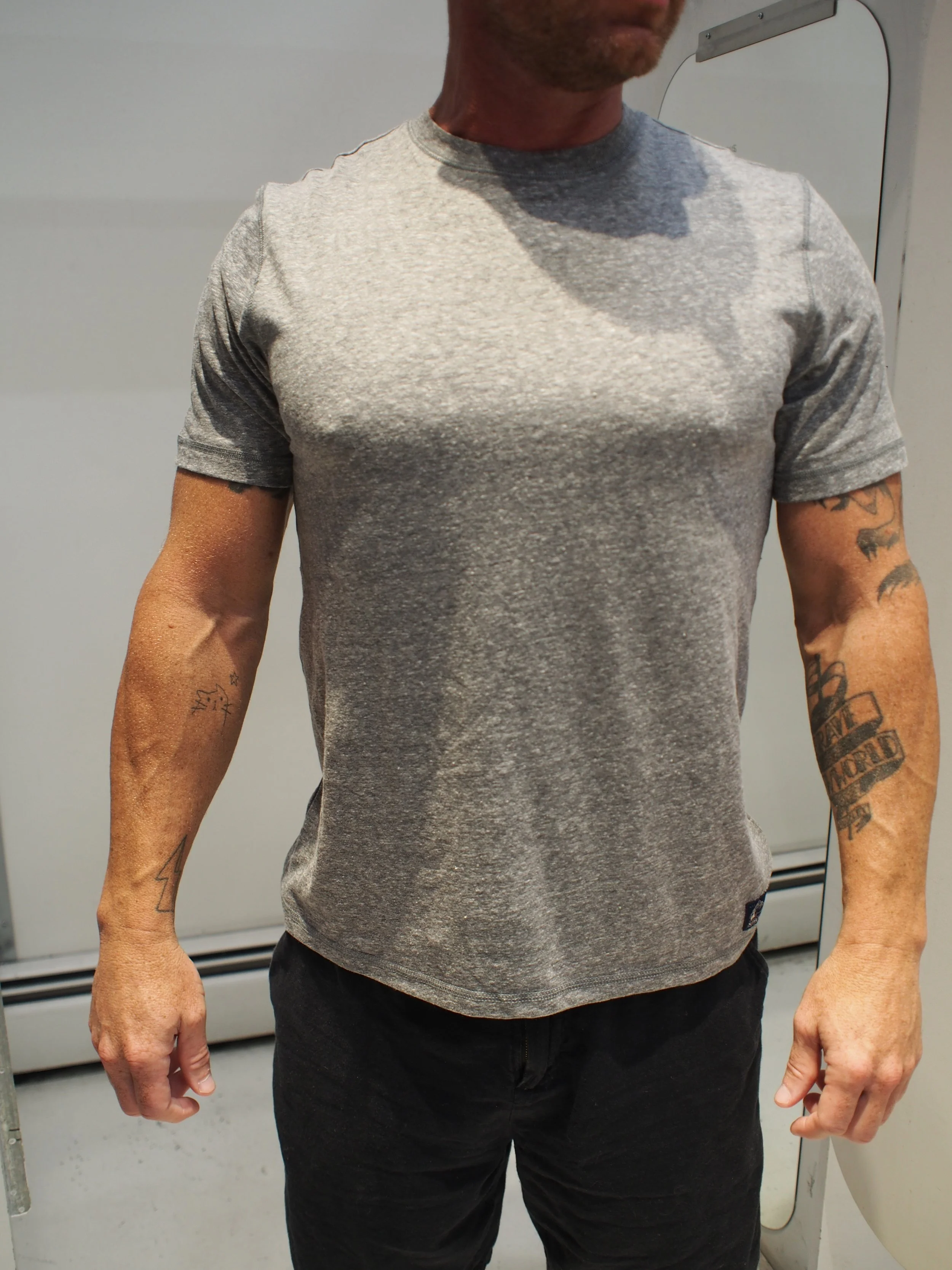 Scotch & Soda Regular fit crew neck tee - Sky Captain Melange