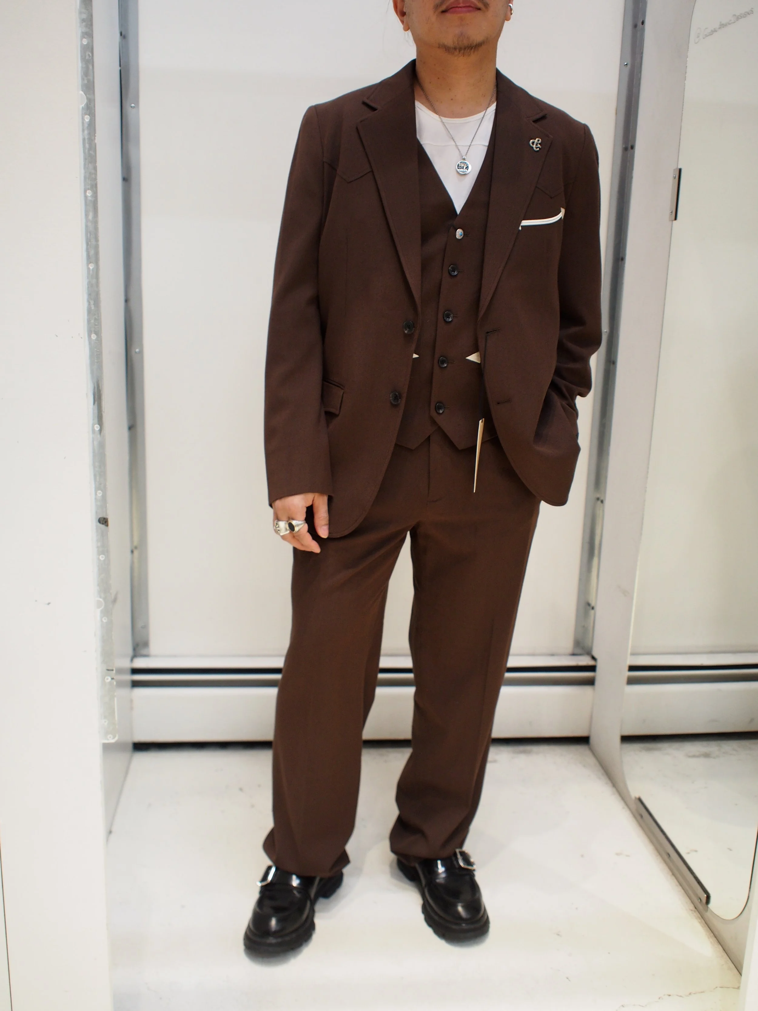 Scotch & Soda Western inspired 3-Piece  Suit - Hot Fudge Melange