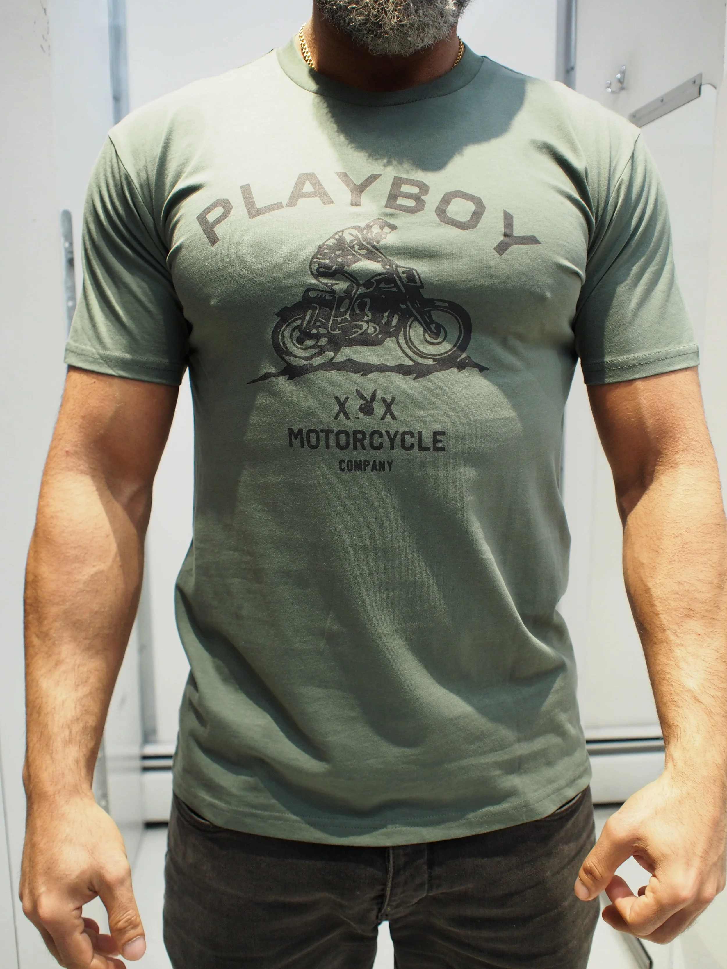 PLAYBOY Motorcycle Company T-shirt - Cypress