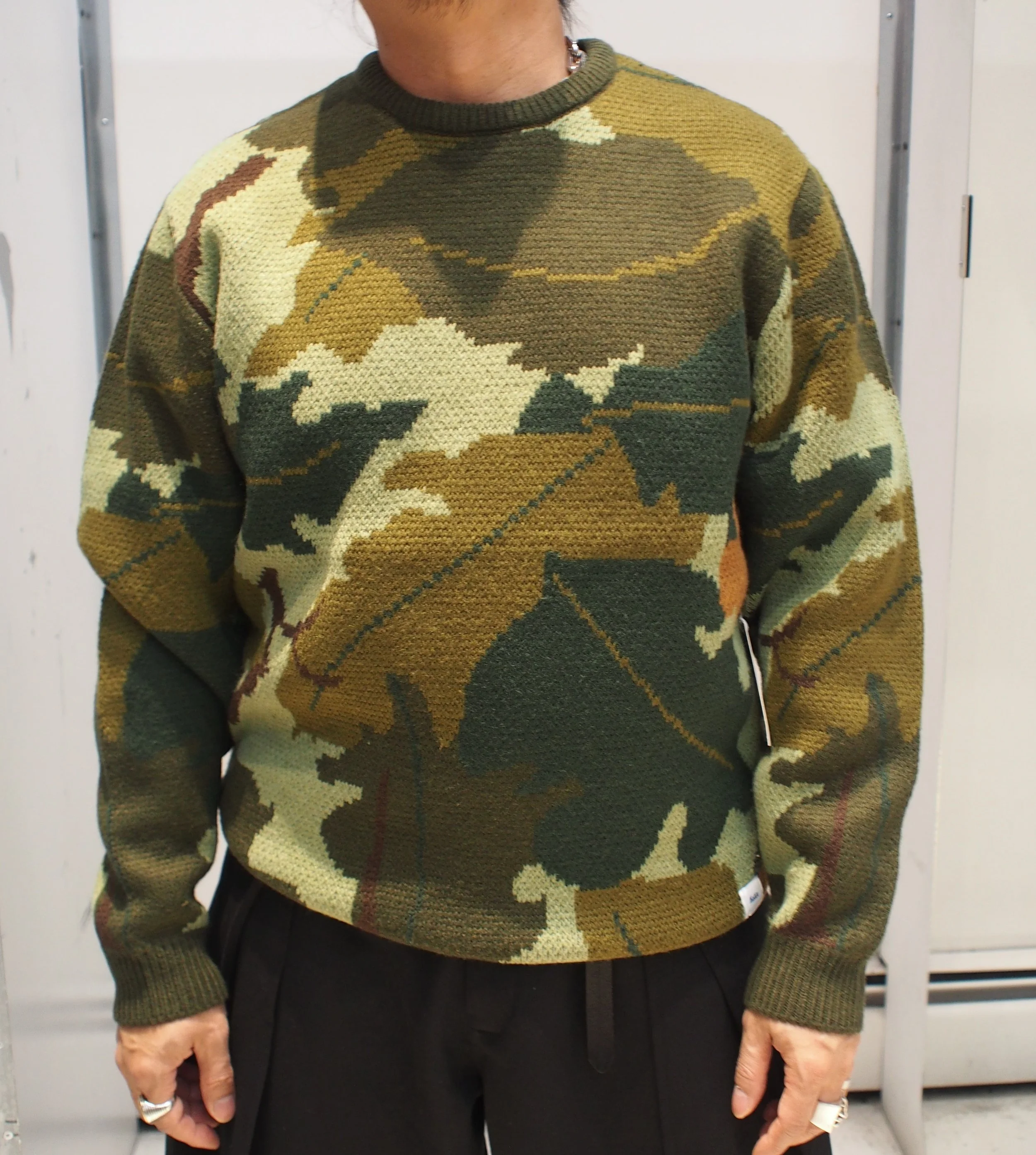 KATIN Mitchell Jacquard crew neck sweater - Camo