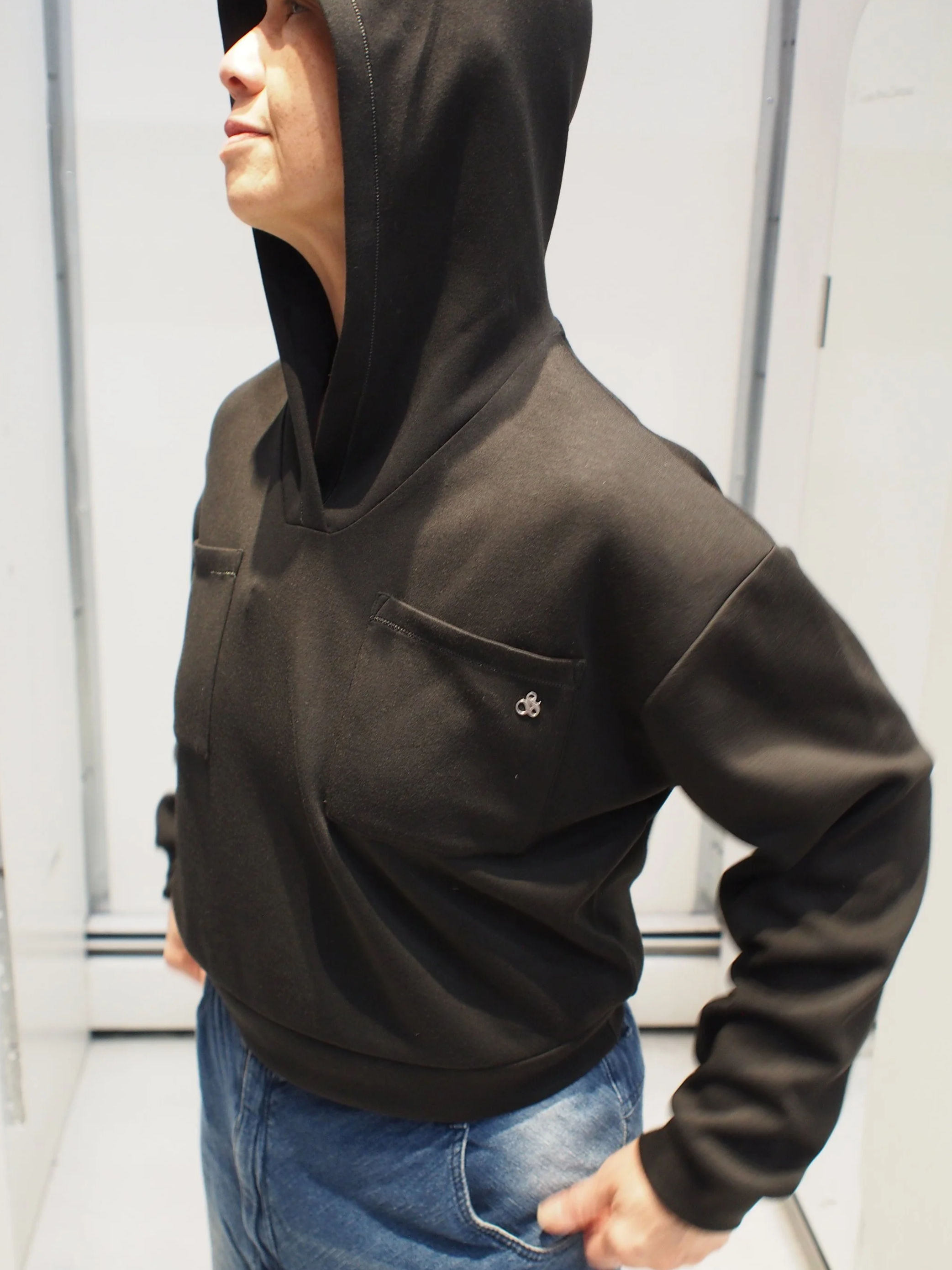 Scotch & Soda Relaxed fit Modal hoodie - Meteorite Shadow
