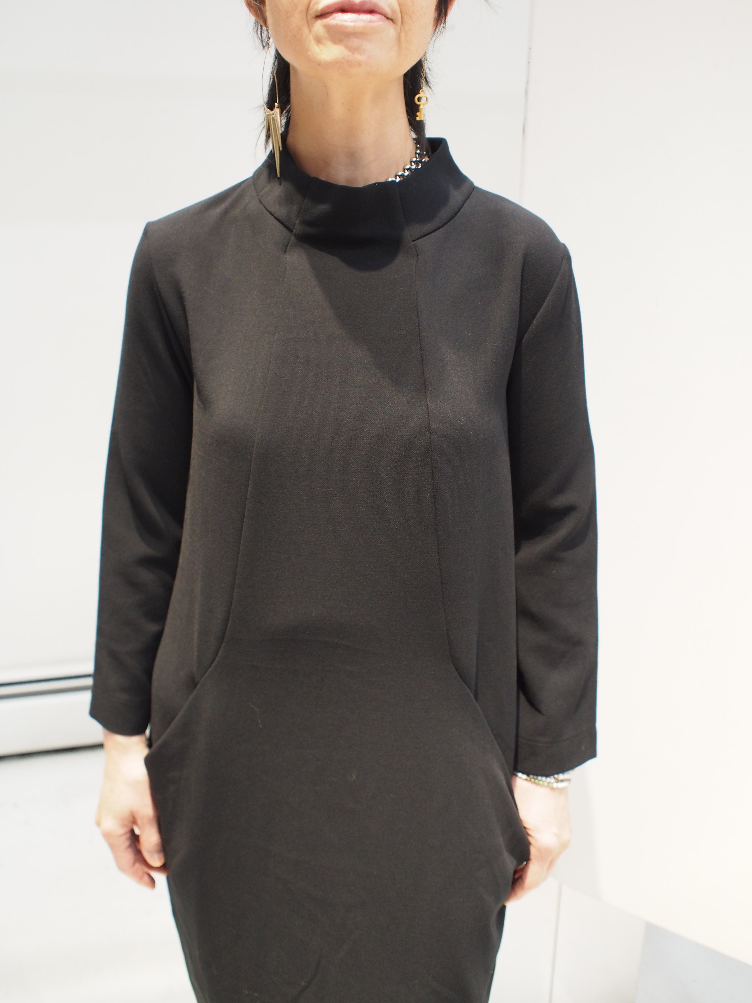 Lotus Eaters VORICA midi crepe dress - Black