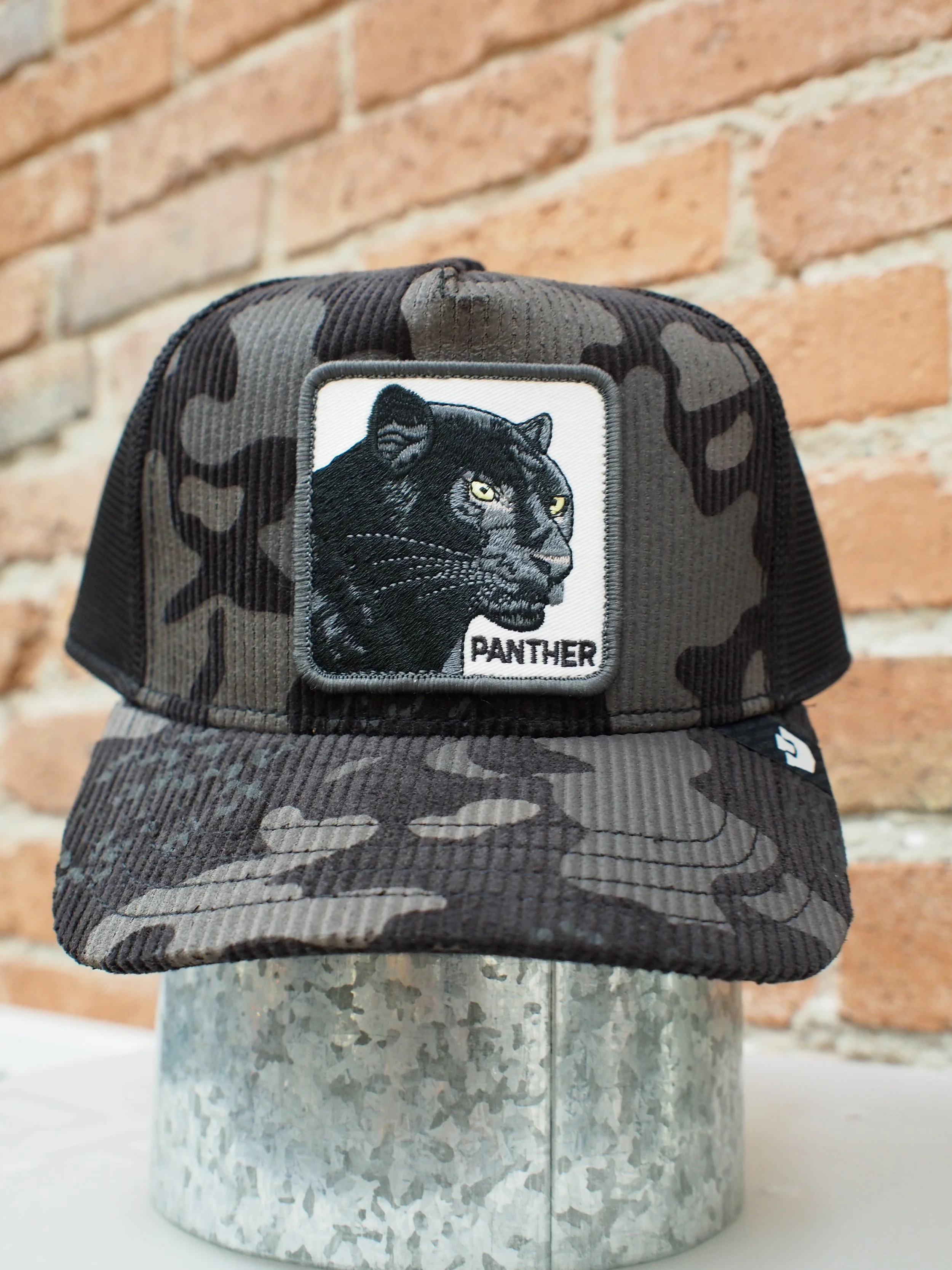 Goorin Bros Panther camo trucker hat - Cola Corduroy