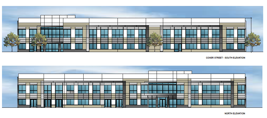 Office Building Elevation Drawing