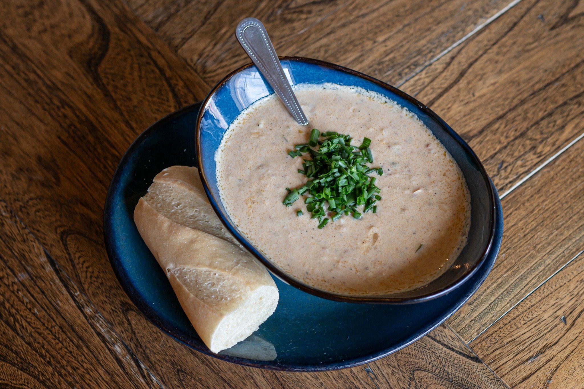 Last but certainly not least on our New Food Friday introduction is our Jalape&ntilde;o Popper Soup! 🌶️

We took your favorite spicy snack and turned it into a soup. We start with, of course, jalapeno, and proceed to add bacon, green pepper, chicken