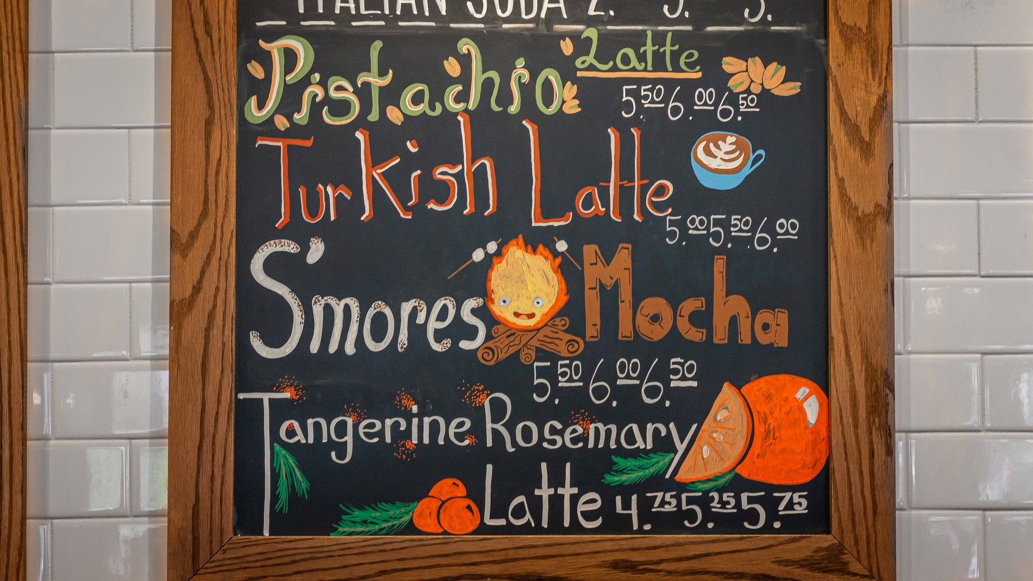 It's been about a week and a half of our new featured menu! 🍊🍫🔥

We are stoked to have all of our brand new pistachio options. Which one are you liking the most? And of course, the S'mores Mocha is back!

Let us know which one of these drinks is c