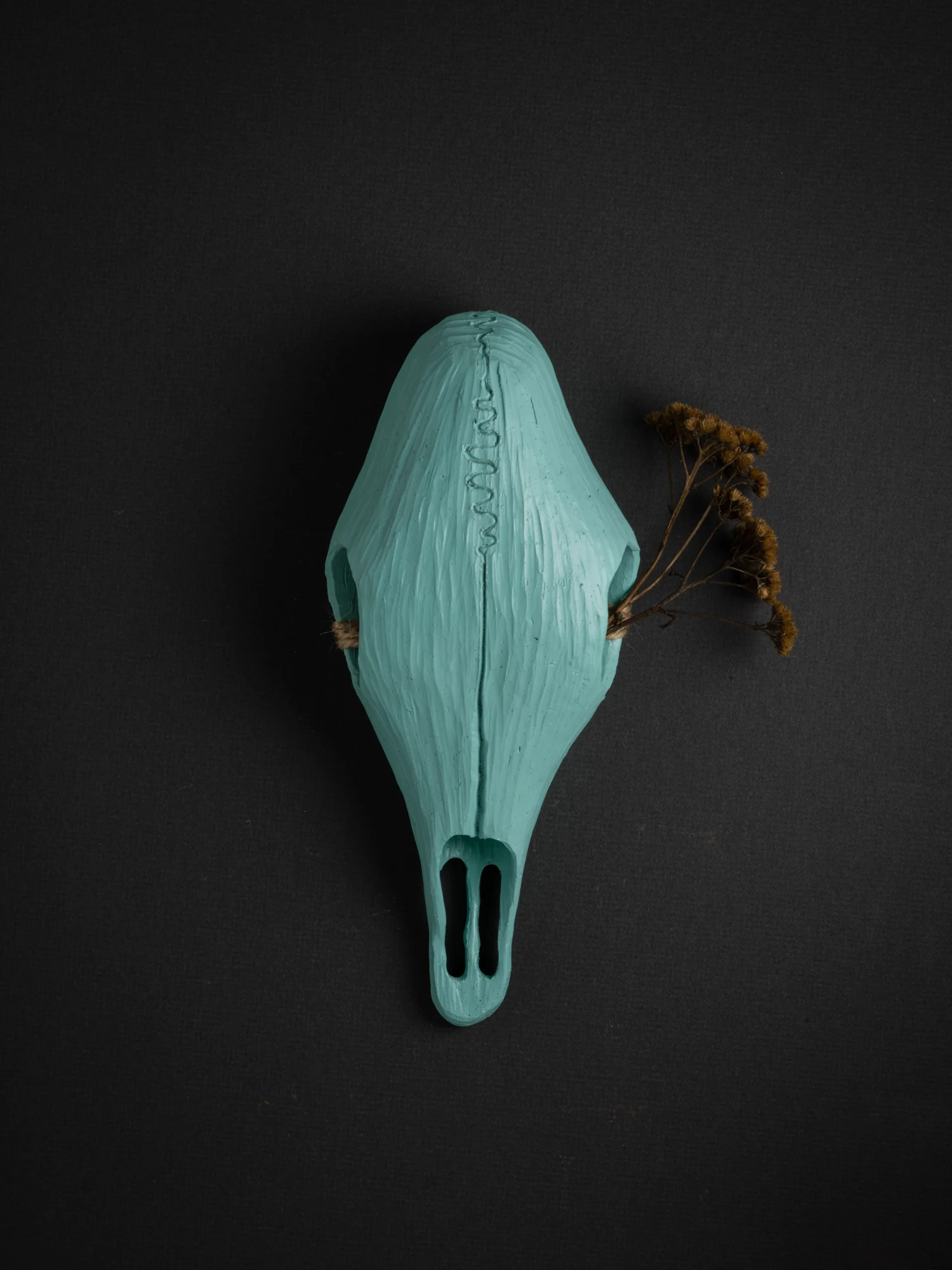 Mint Cow Skull