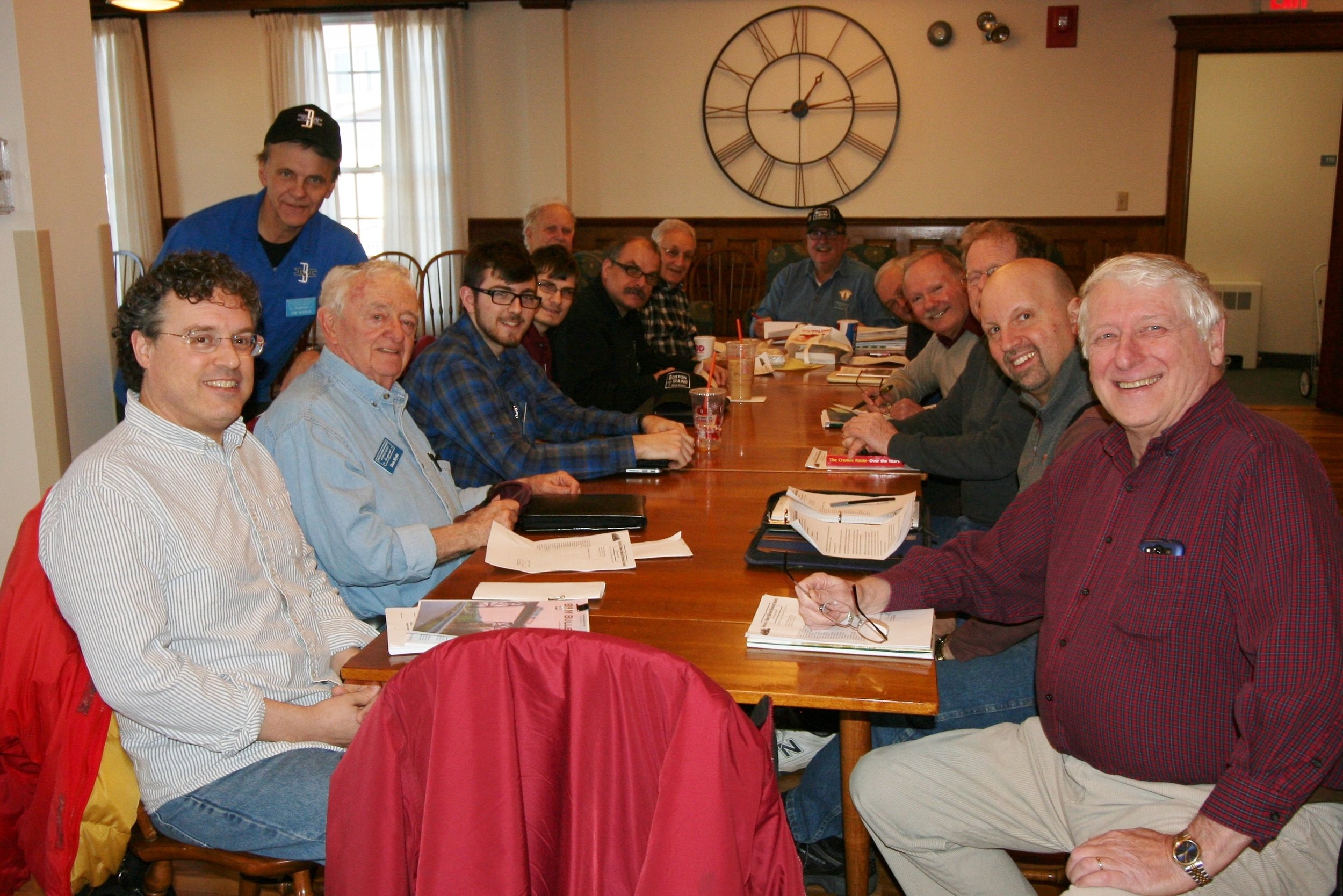 B&MRRHS officers, board members, and staff met at Rogers Hall, Lowell, Mass., January 14, 2017