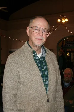Robert Willoughby Jones spoke at Plymouth, N.H. on May 11, 2019. Staff photo.