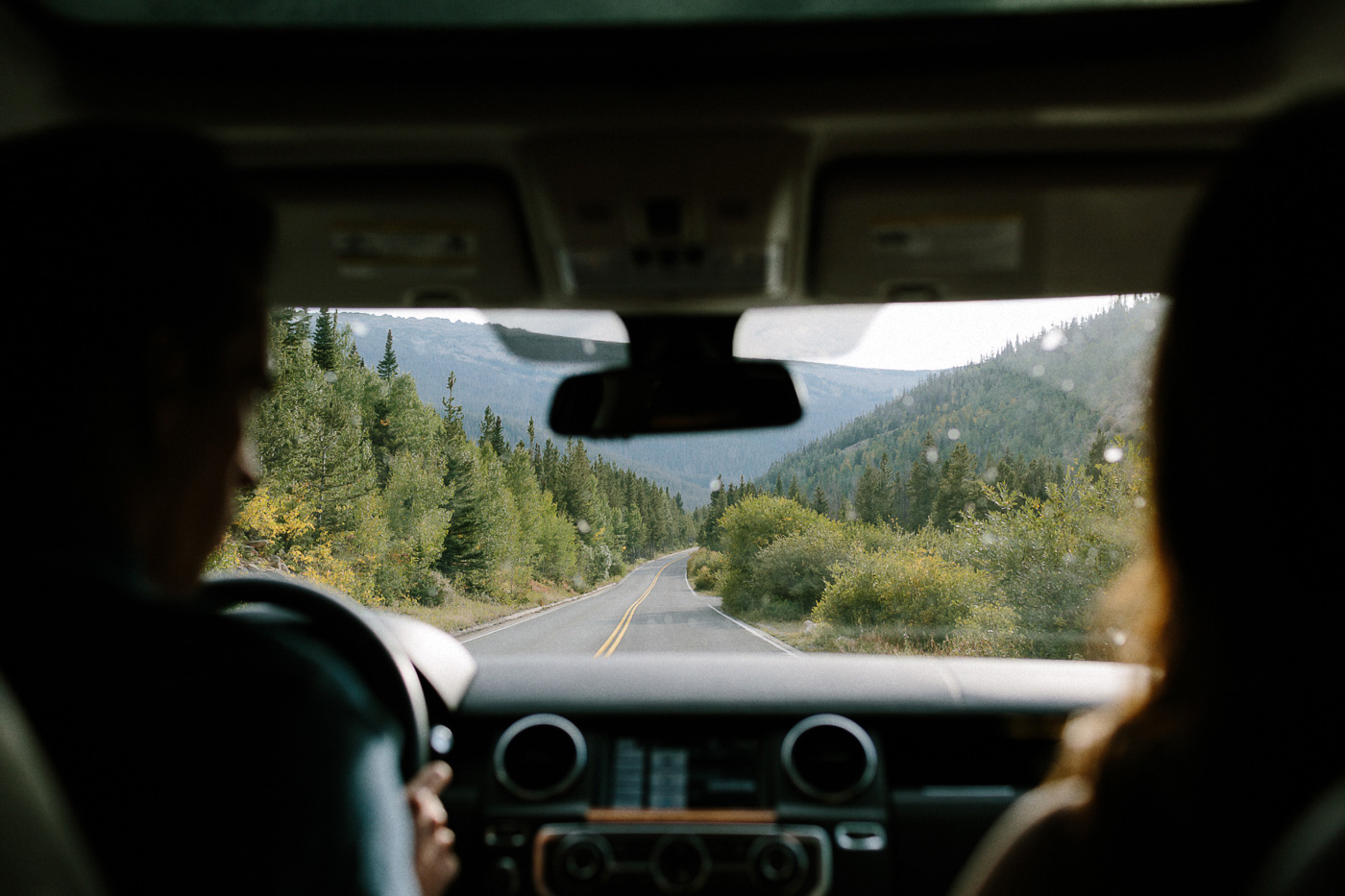 Driving in Rocky Mountain National Park
