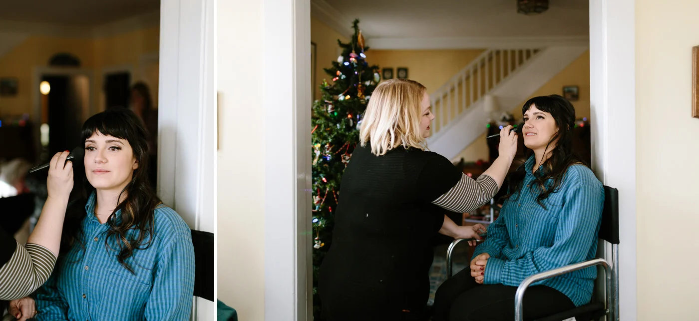 Bride Getting Ready Makeup