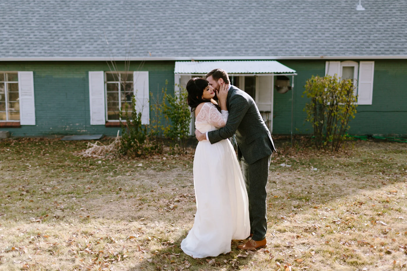 Studios at Overland Crossing Wedding First Look