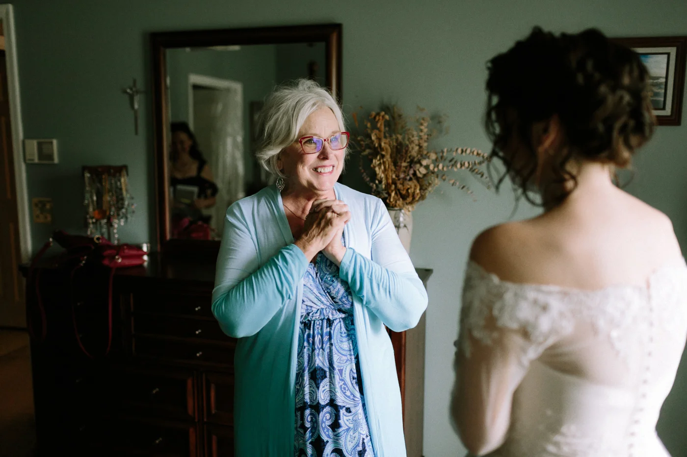 Bride and grandmother
