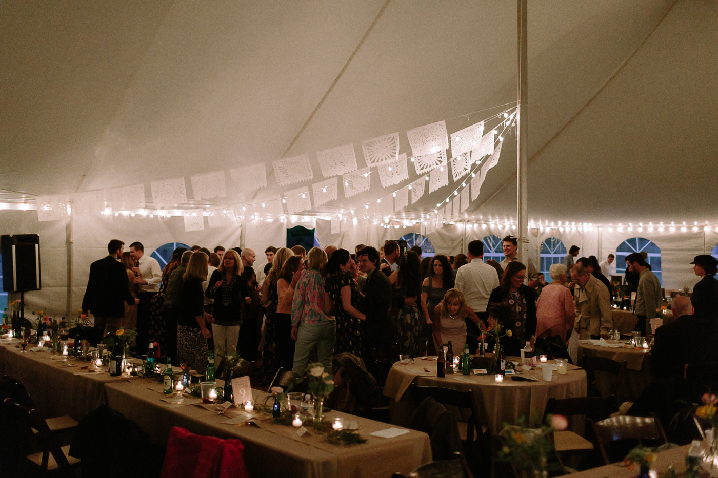 Reception in tent