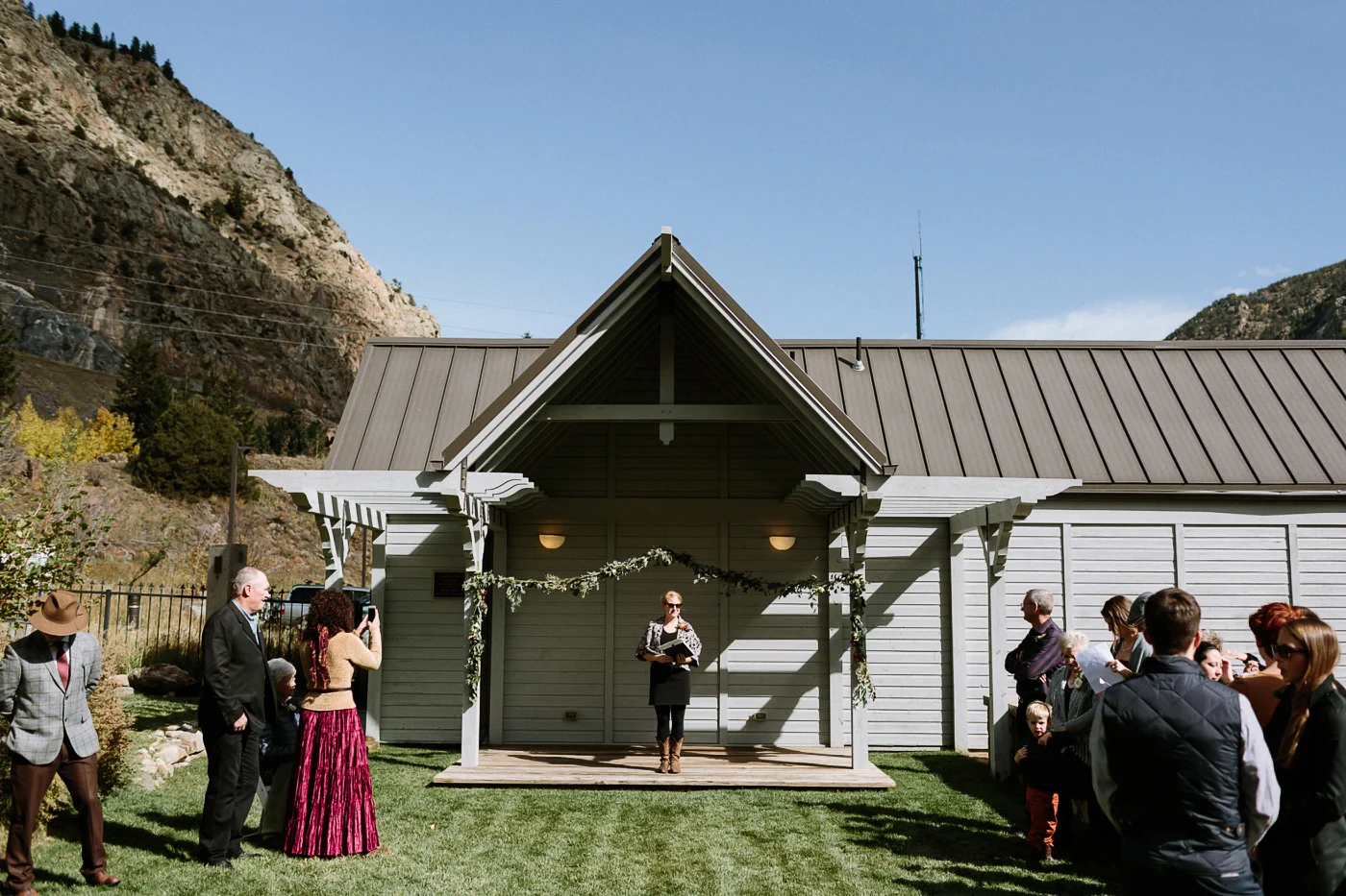 Georgetown Colorado wedding ceremony