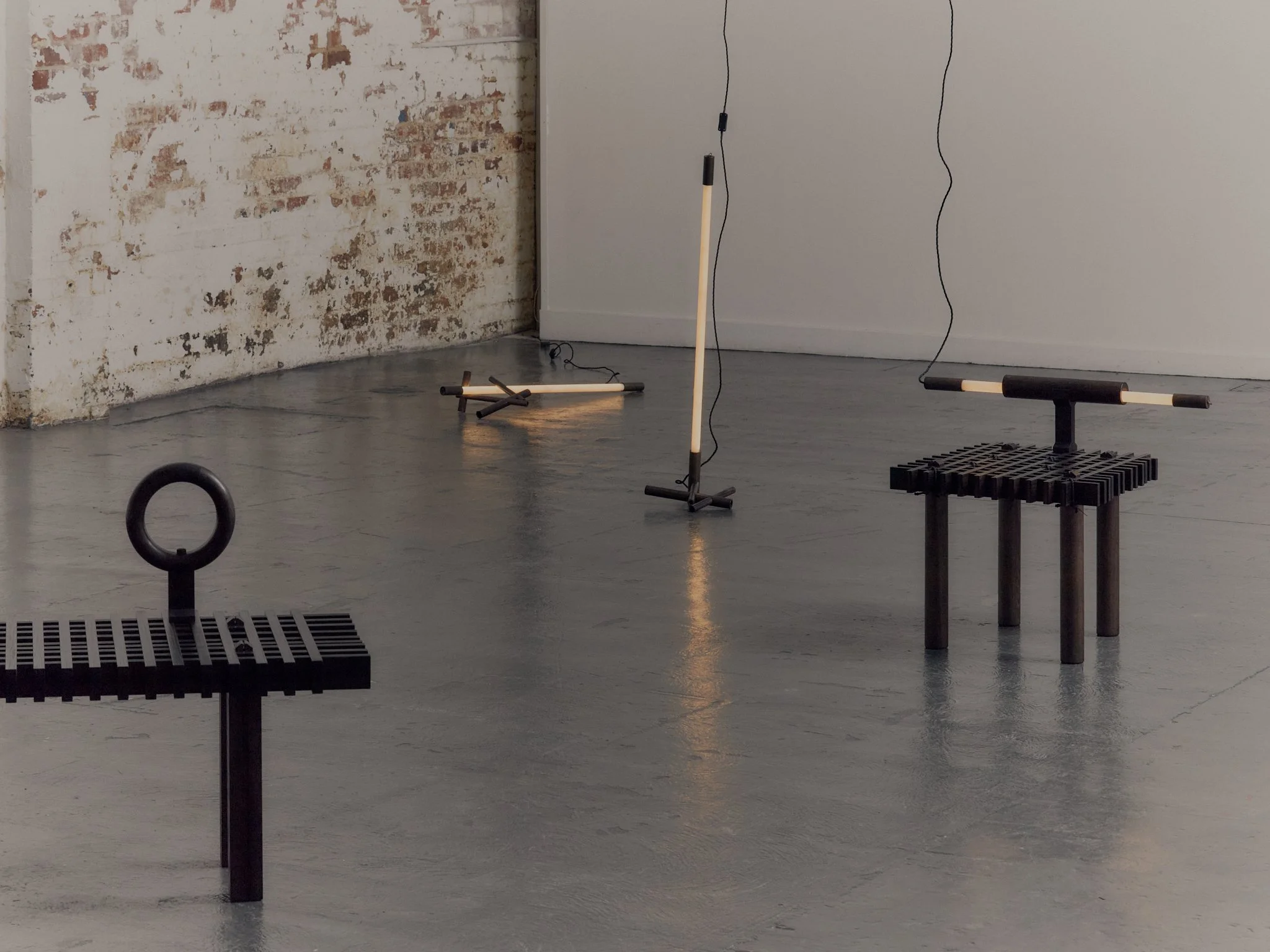 LIGHTS + CHAIR & BENCH