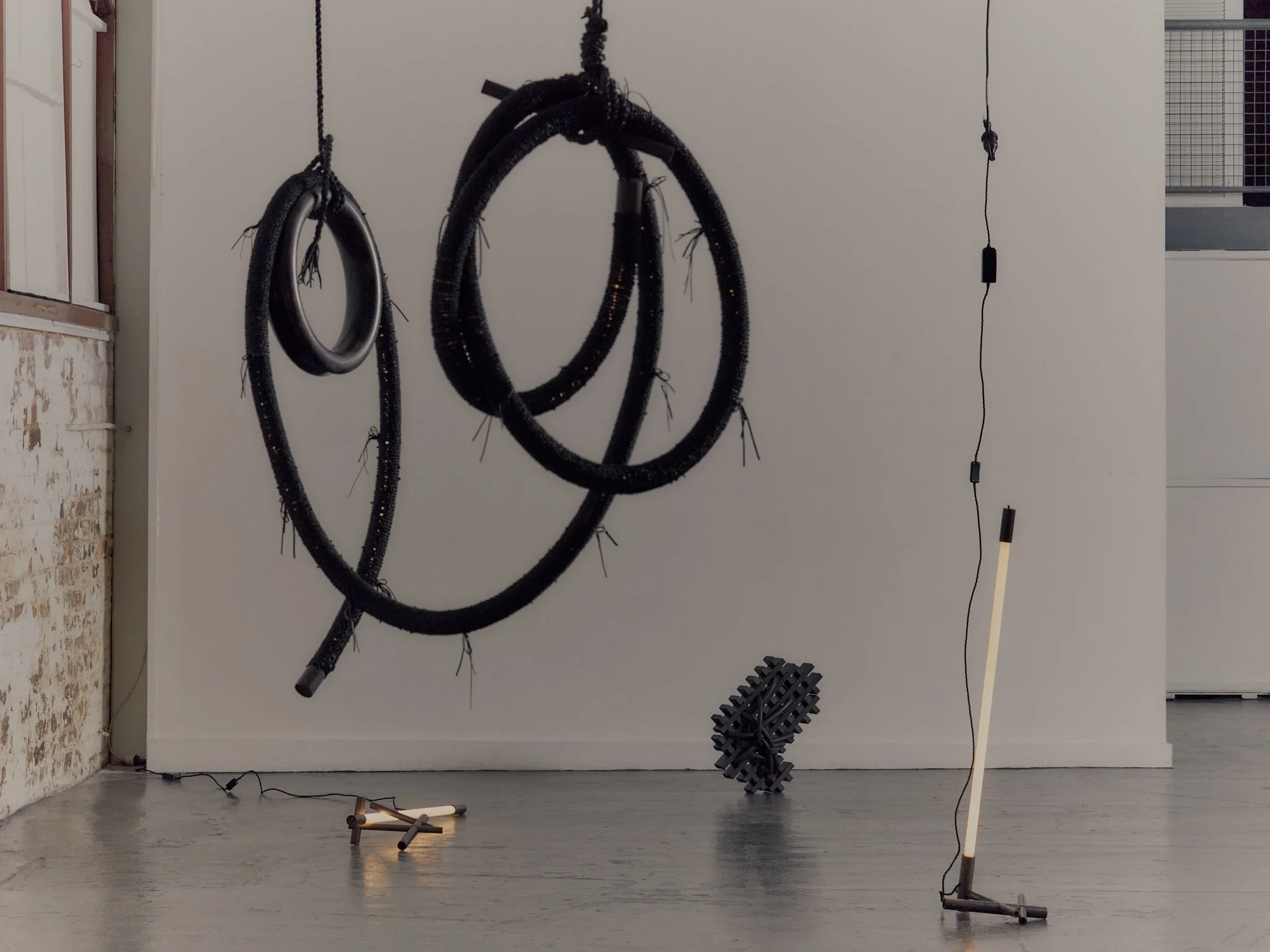 RUBBER ROPE LIGHT + SCULPTURE & LIGHTS
