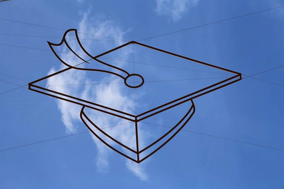 "Mortarboard Hat" Sculpture, Victoria University, Wellington
