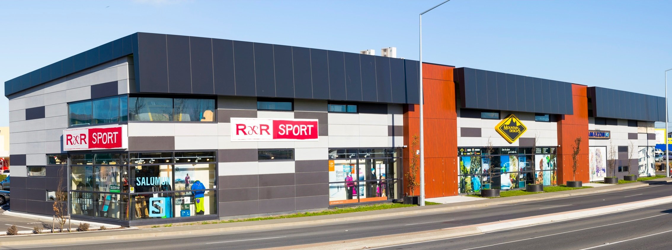 R&R Sport / Mountain Designs / Amazon - 65 Blenheim Road Retail Development, Christchurch