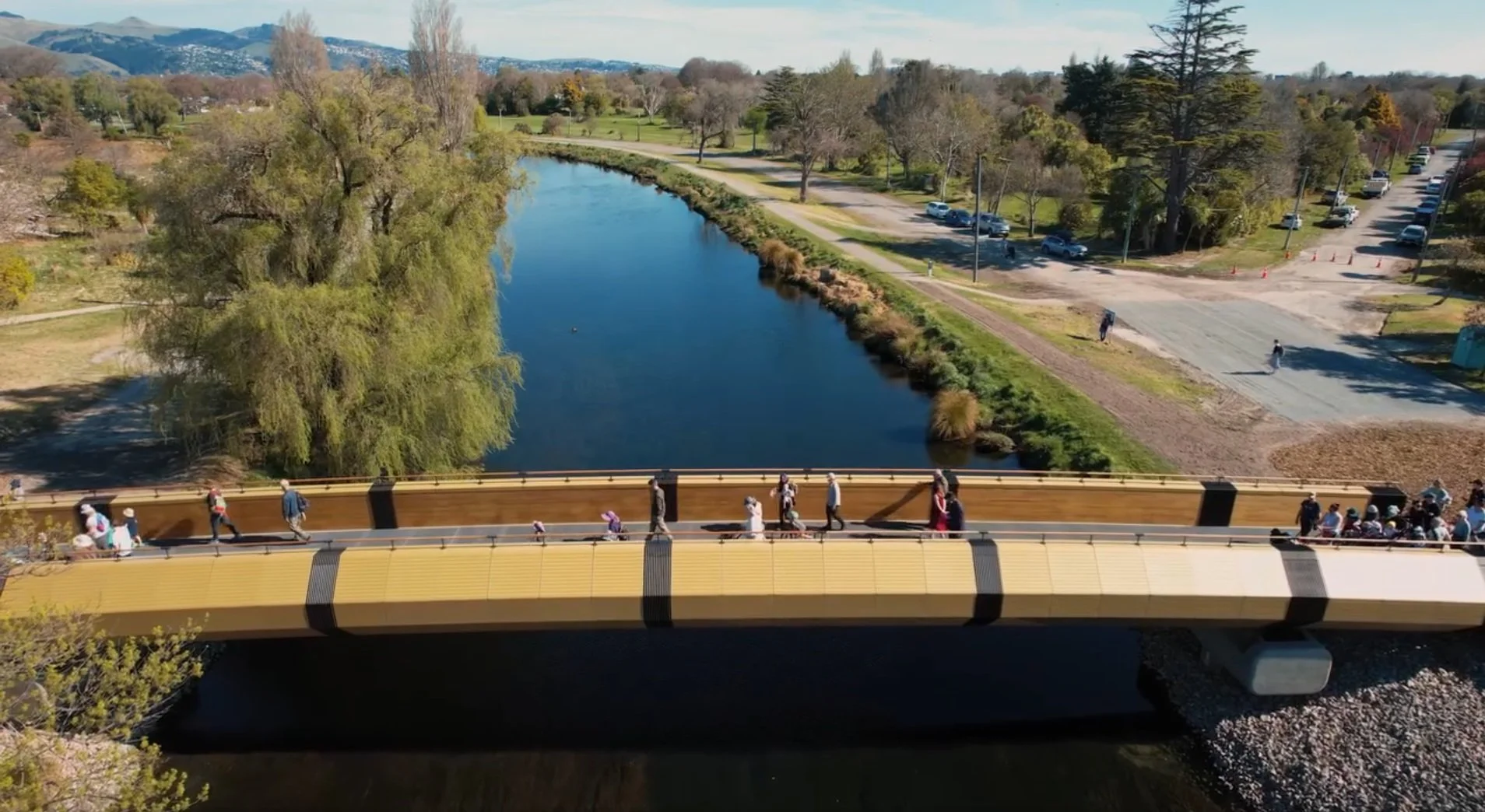 Dallington Footbridge over Avon River, Christchurch