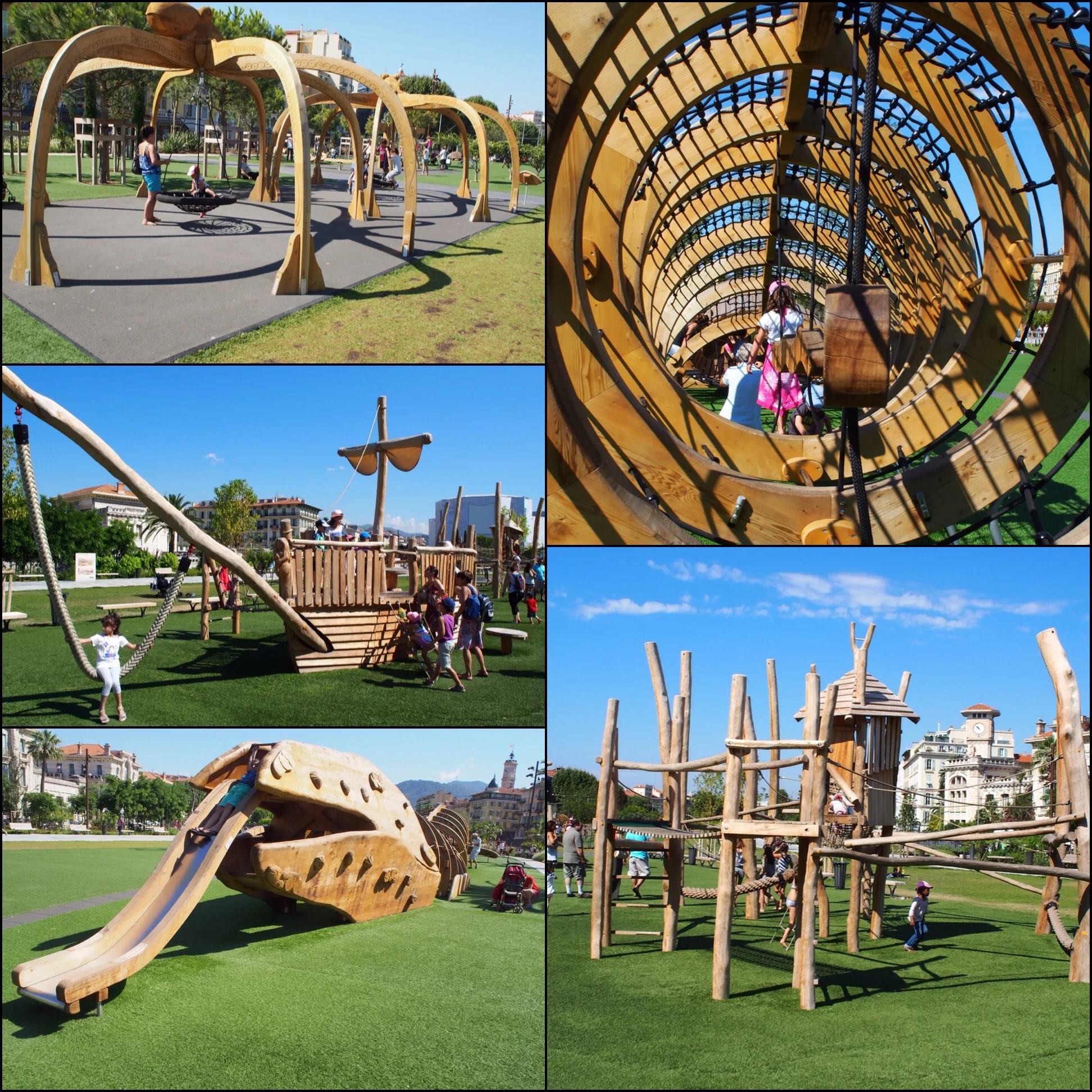 A fraction of the available spaces for kids to play